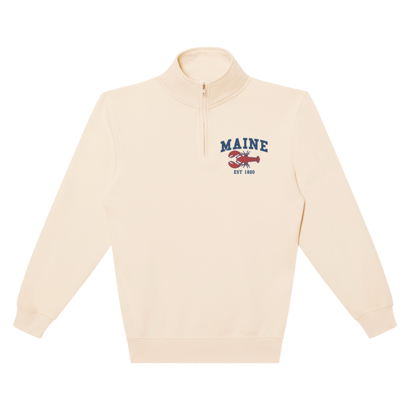 Cape Cod Clothing Company Maine Lobster Soft Fleece Quarter Zip