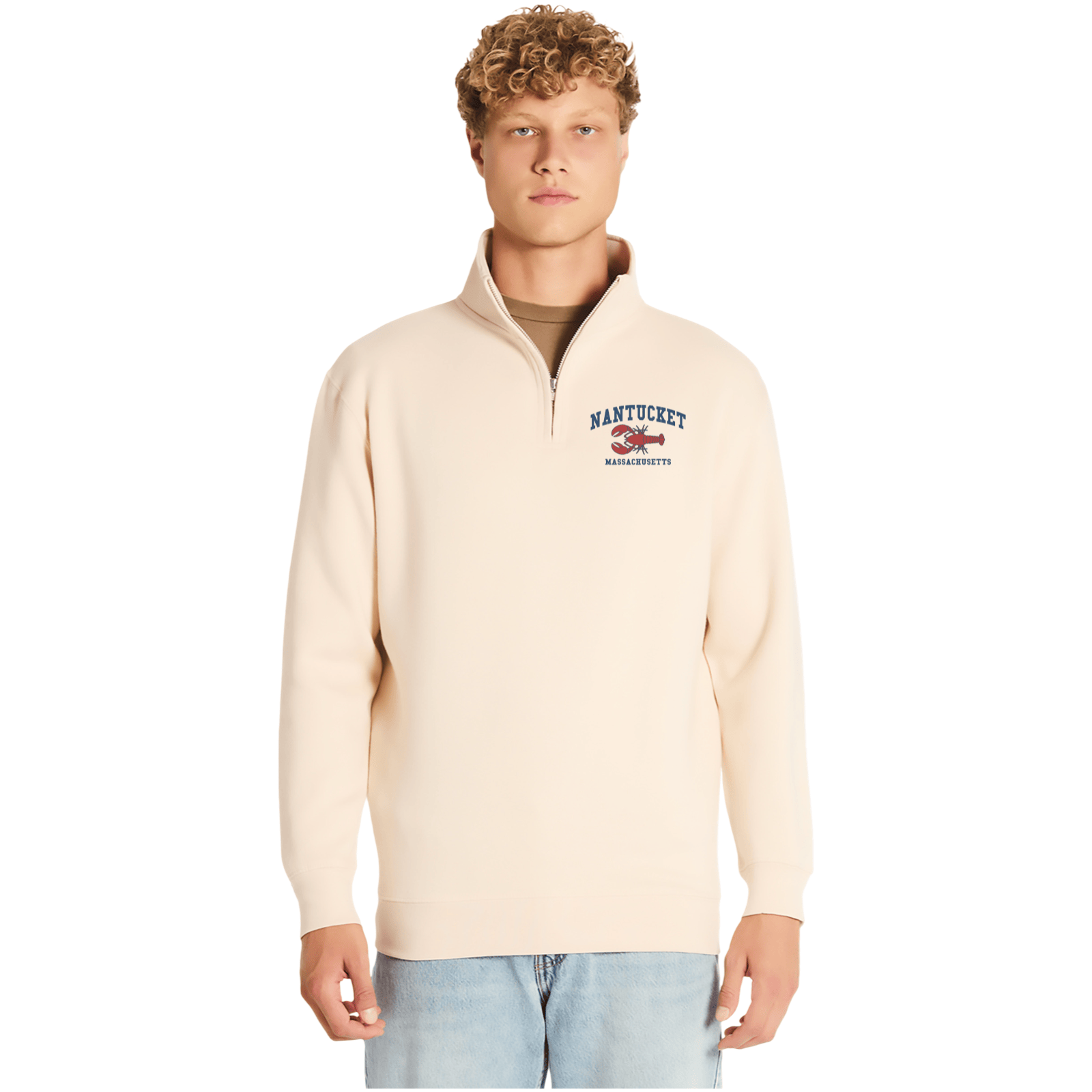 Cape Cod Clothing Company Nantucket Lobster Soft Fleece Quarter Zip