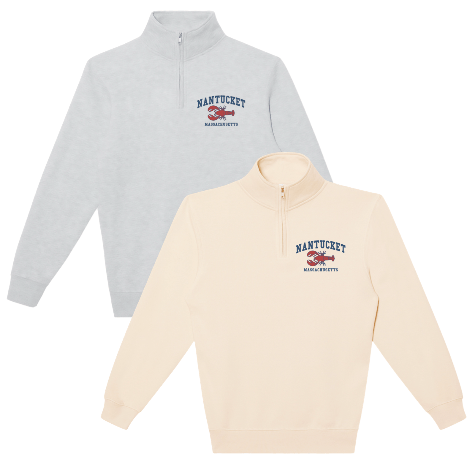 Cape Cod Clothing Company Nantucket Lobster Soft Fleece Quarter Zip