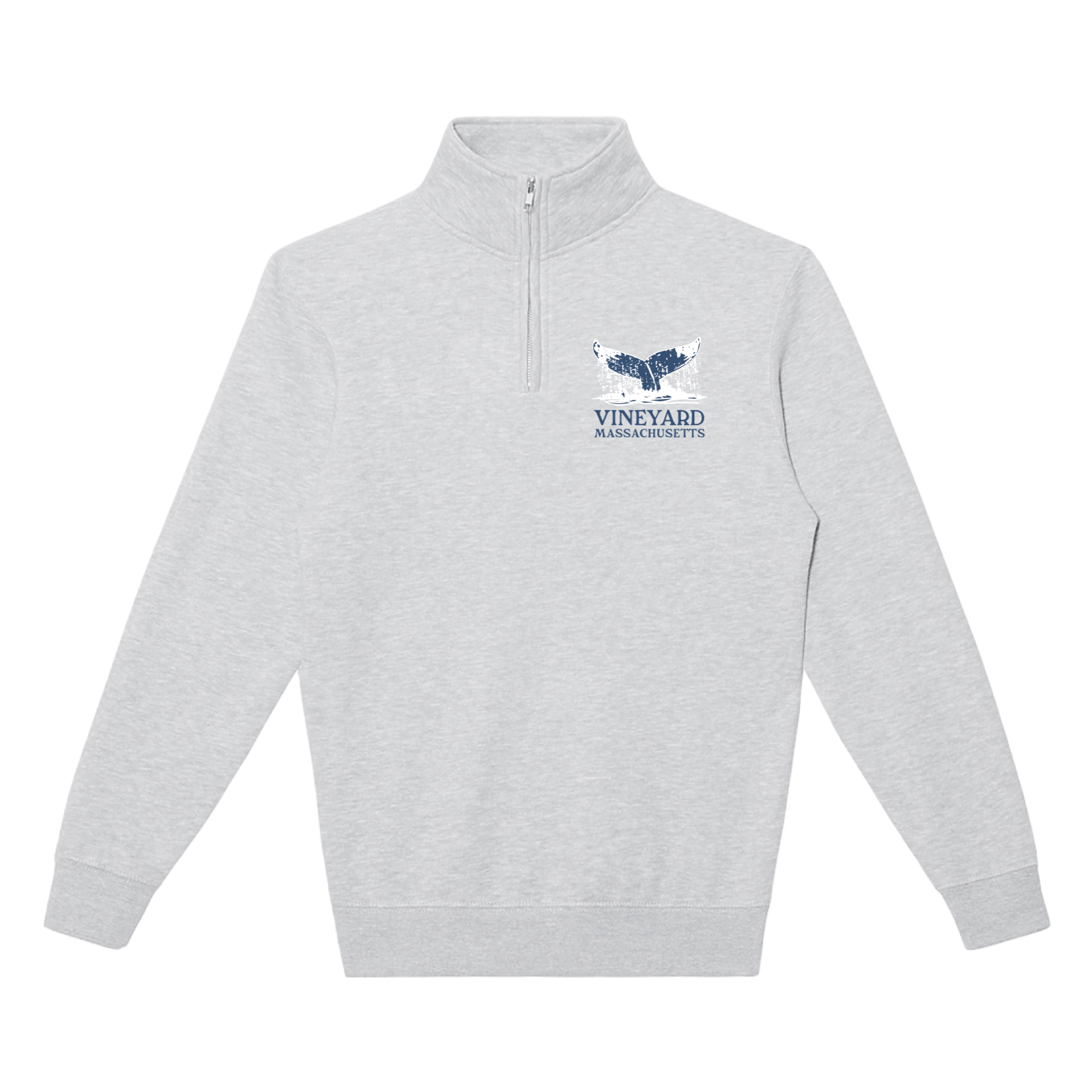 Cape Cod Clothing Company Martha's Vineyard Whale Tail Soft Fleece Quarter Zip