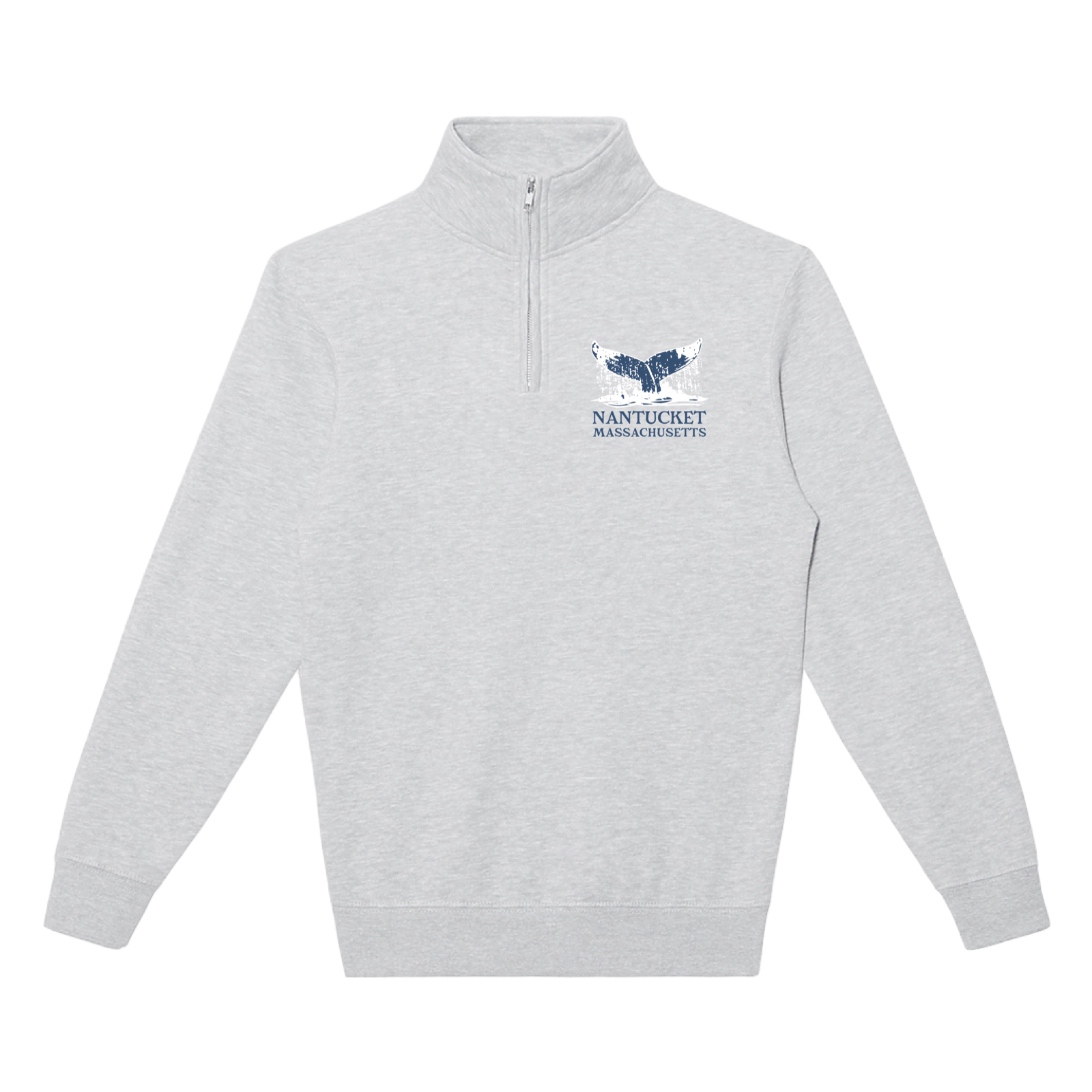 Cape Cod Clothing Company Nantucket Whale Tail Soft Fleece Quarter Zip