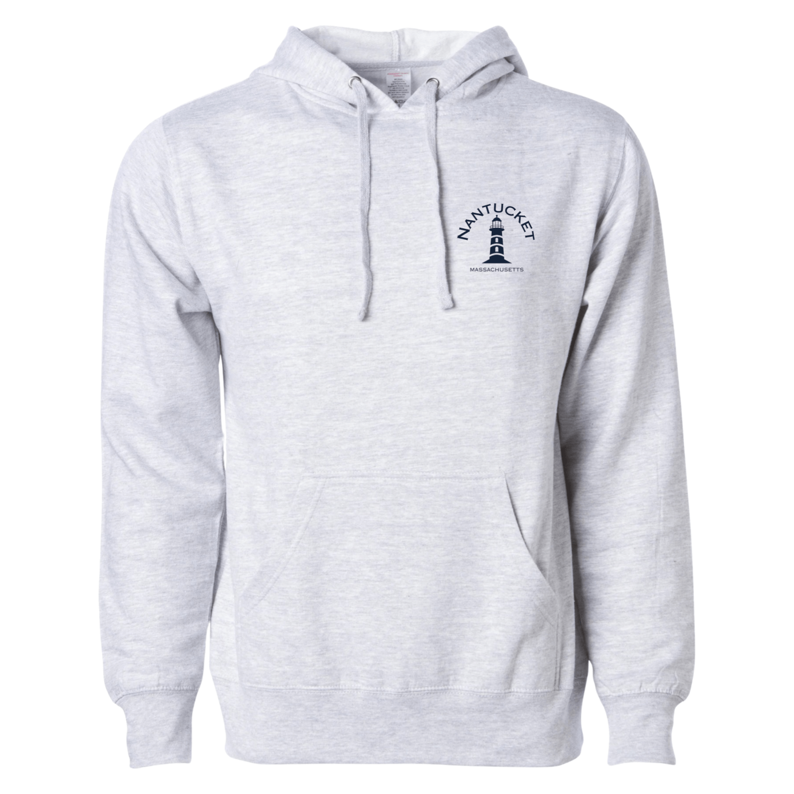 Nantucket Lighthouse Essential Hoodie, heather grey