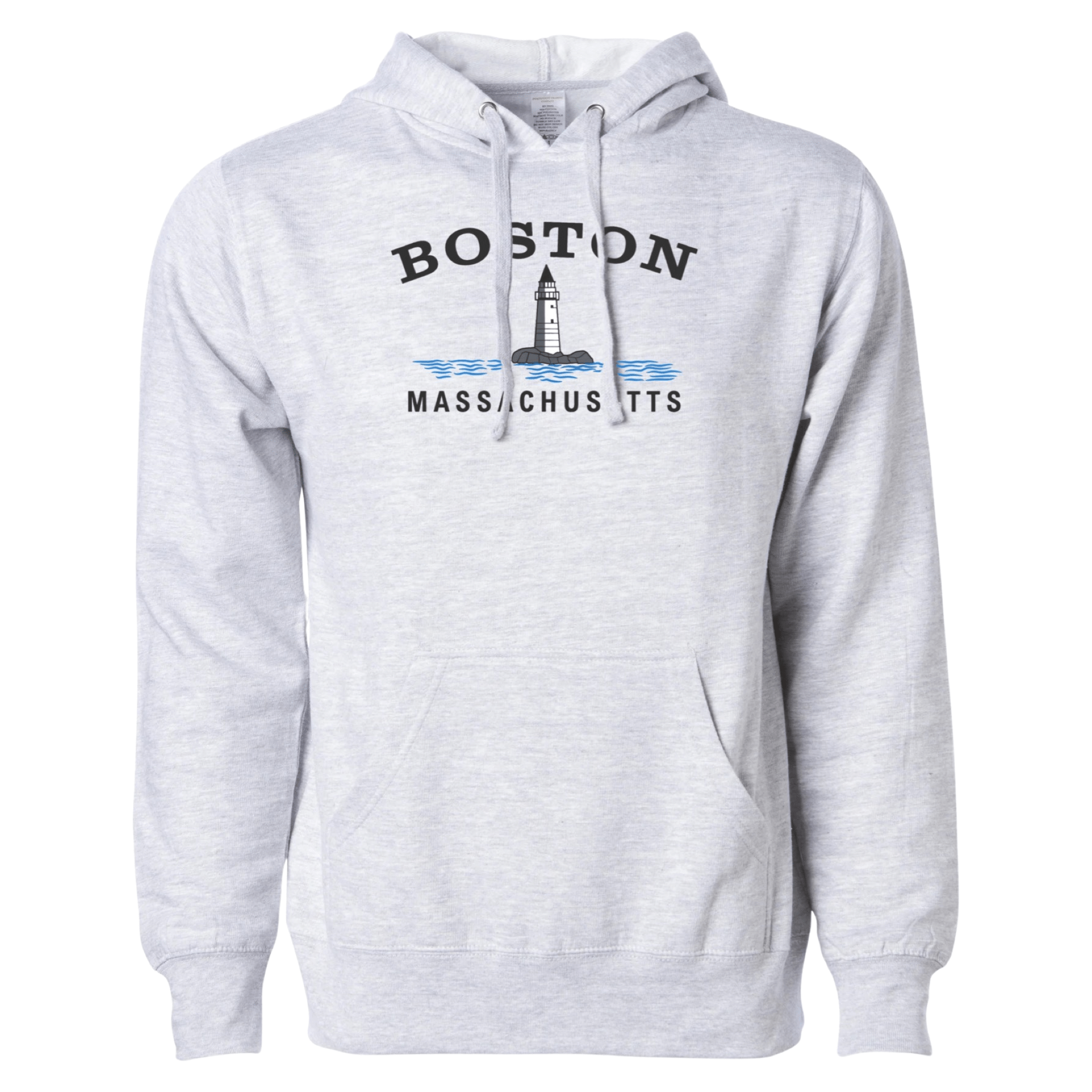 Boston Big Lighthouse Essential Hoodie, heather grey