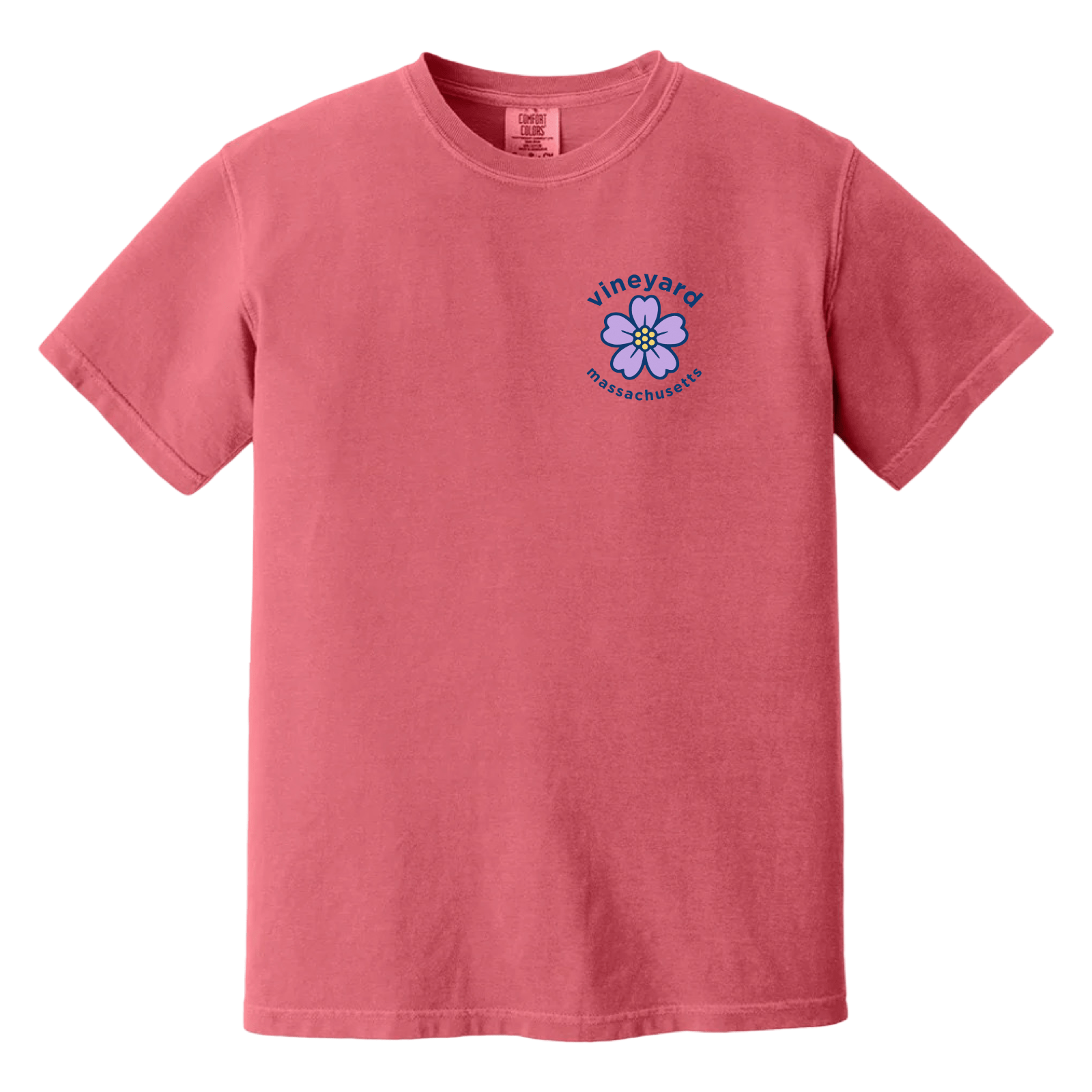 Cape Cod Clothing Company Martha's Vineyard Sea Lavender Comfort Colors T-Shirt - Watermelon