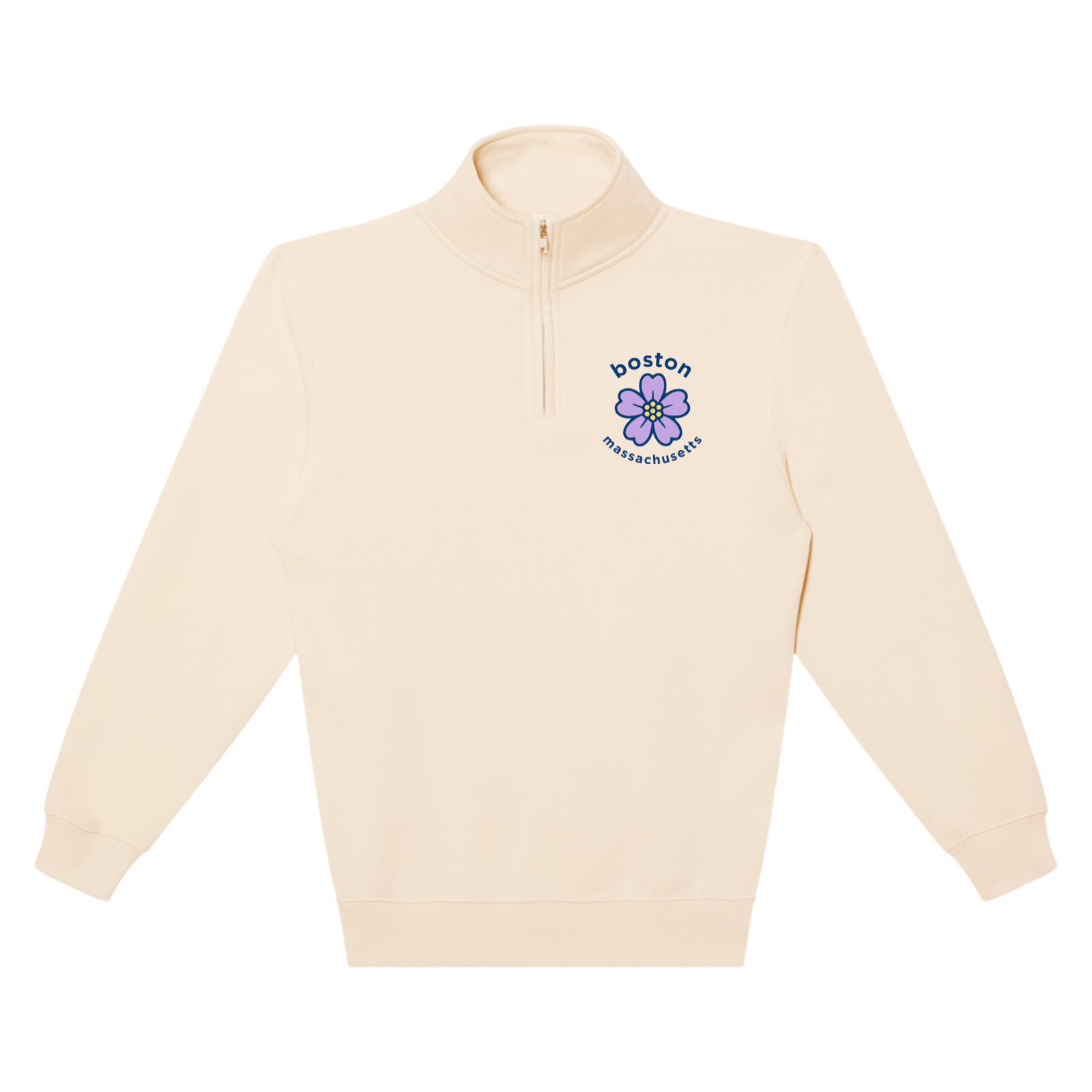 Cape Cod Clothing Company Boston Sea Lavender Soft Fleece Quarter Zip
