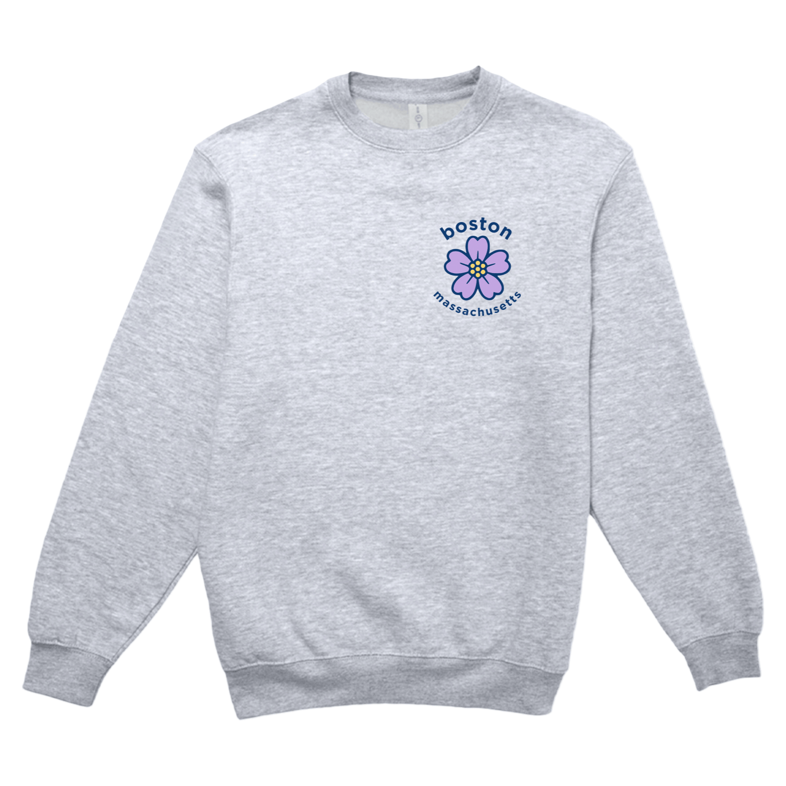 Cape Cod Clothing Company Boston Sea Lavender Soft Fleece Crewneck Sweatshirt