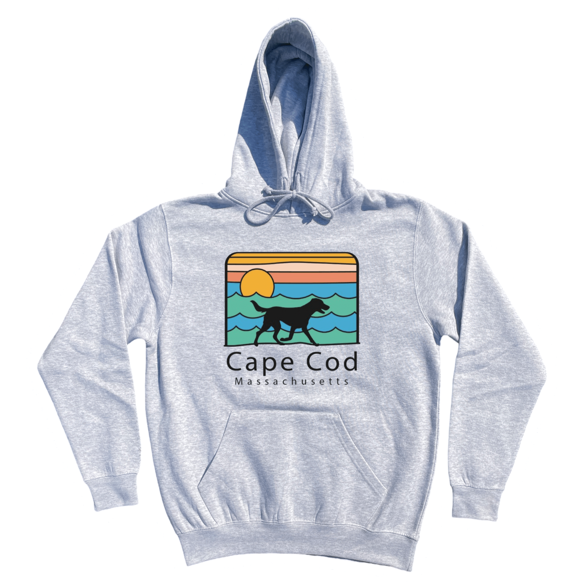 Cape Cod Summer Dog Soft Fleece Hoodie