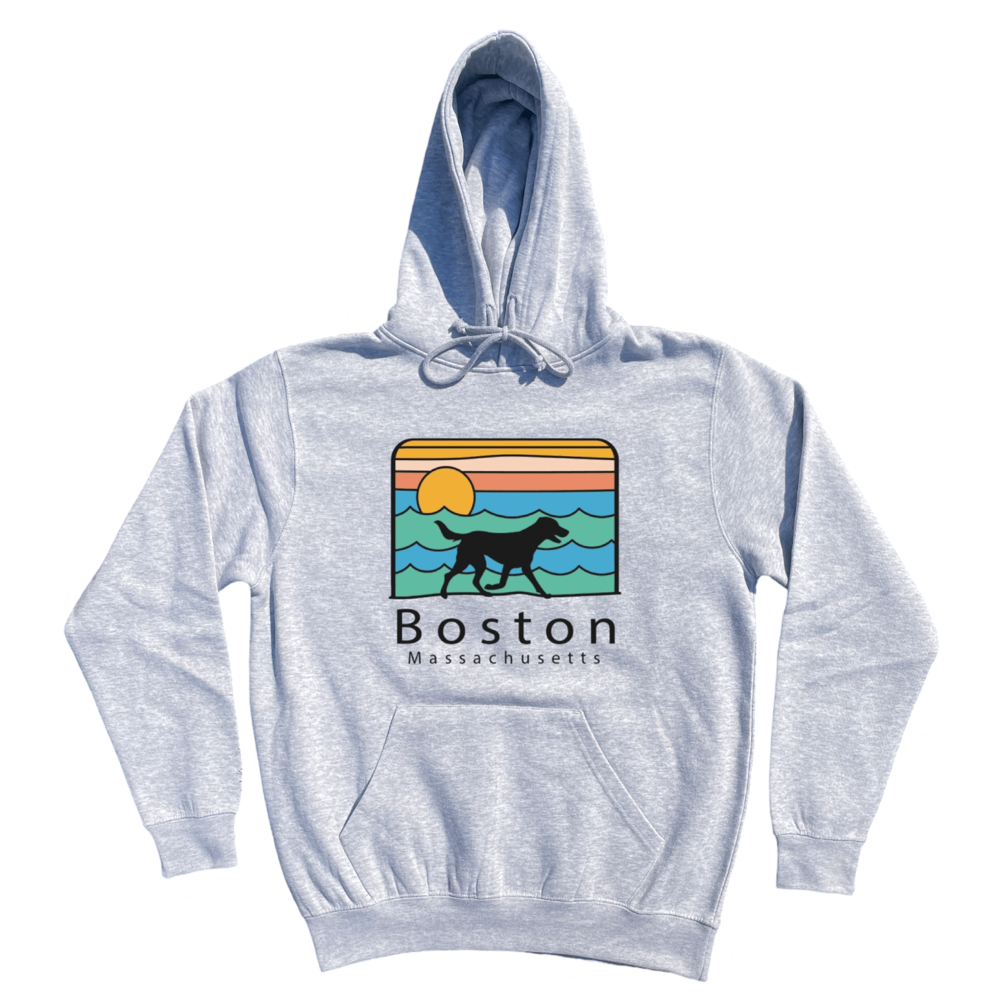 Boston Summer Dog Soft Fleece Hoodie