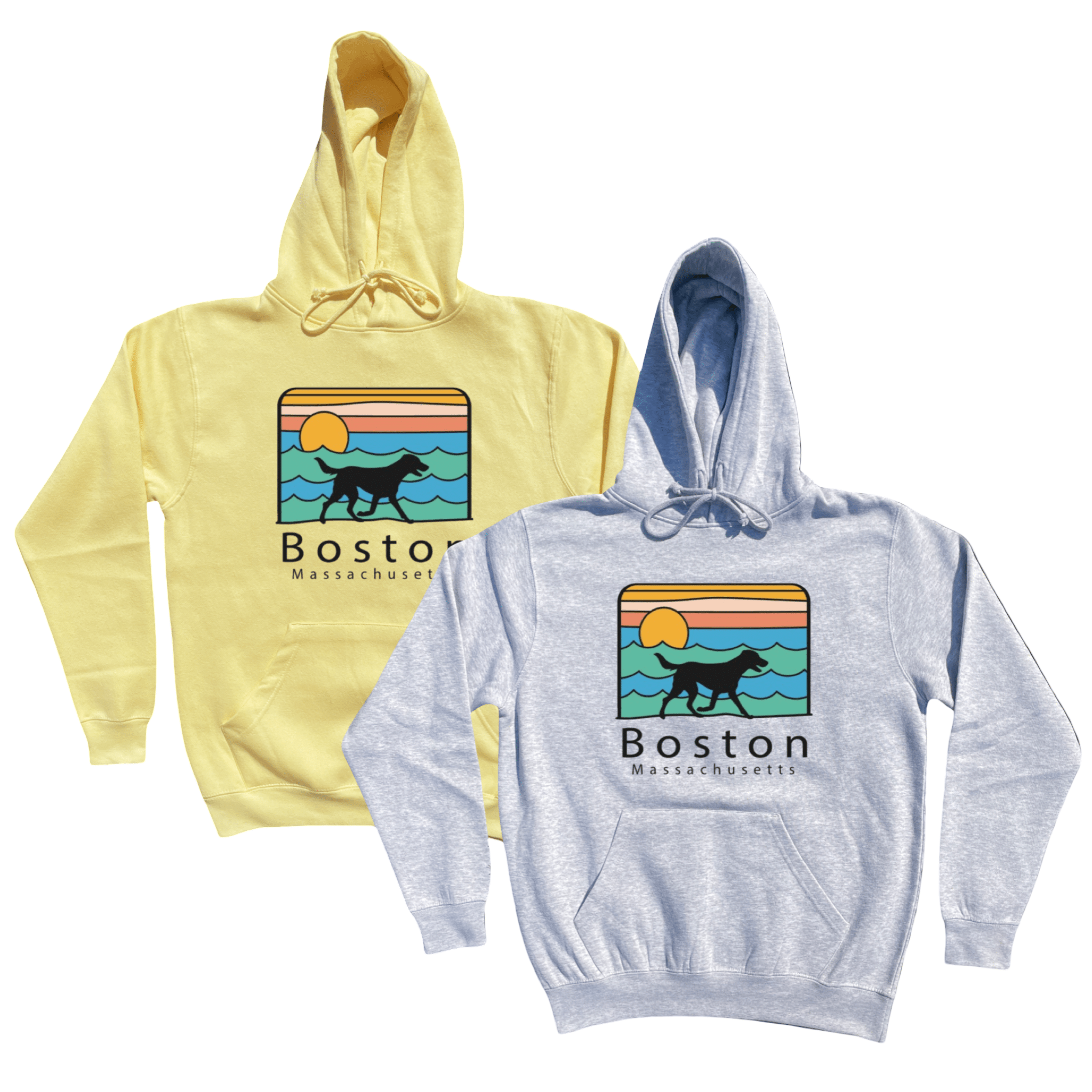Boston Summer Dog Soft Fleece Hoodie