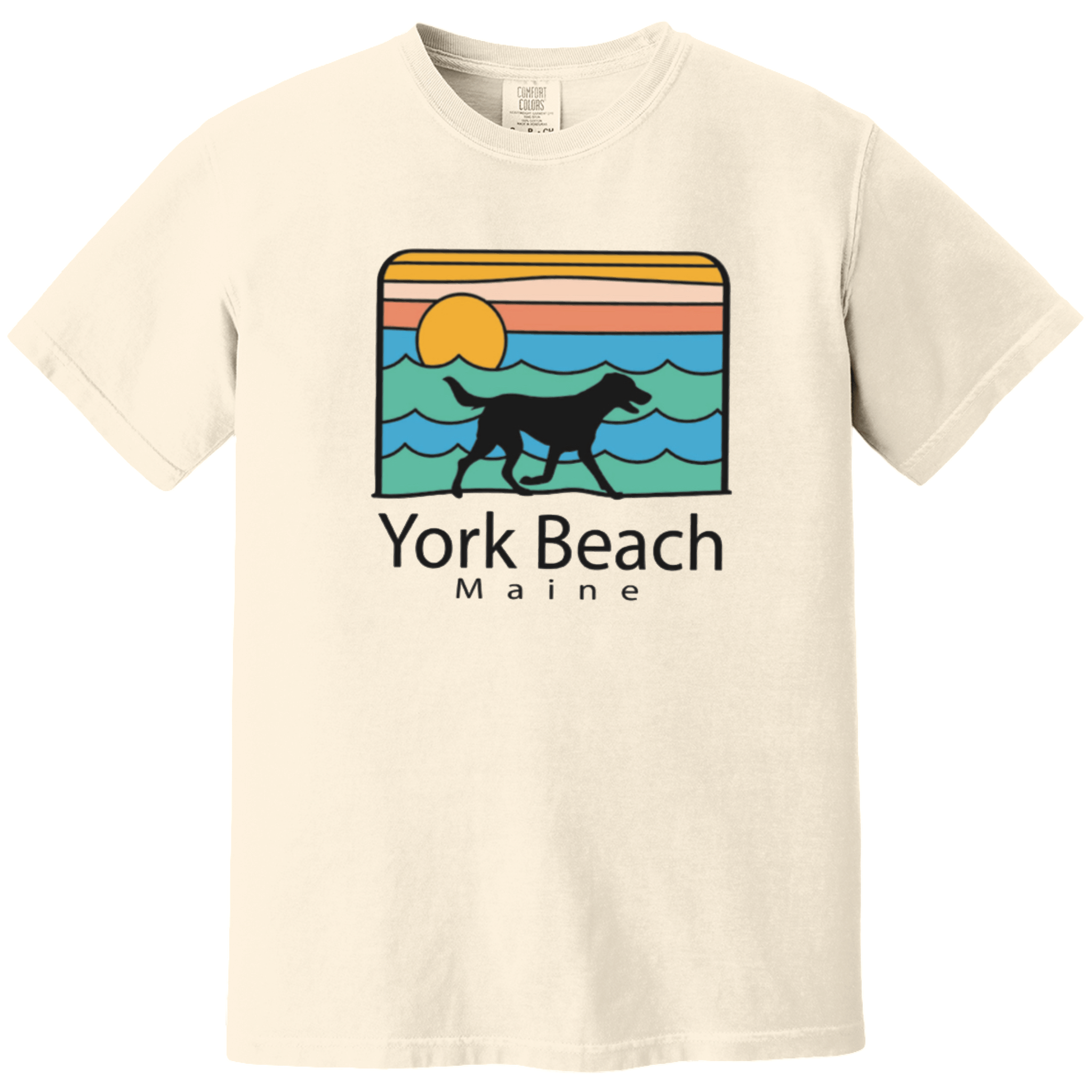 York Beach Summer Dog Comfort Colors T-Shirt