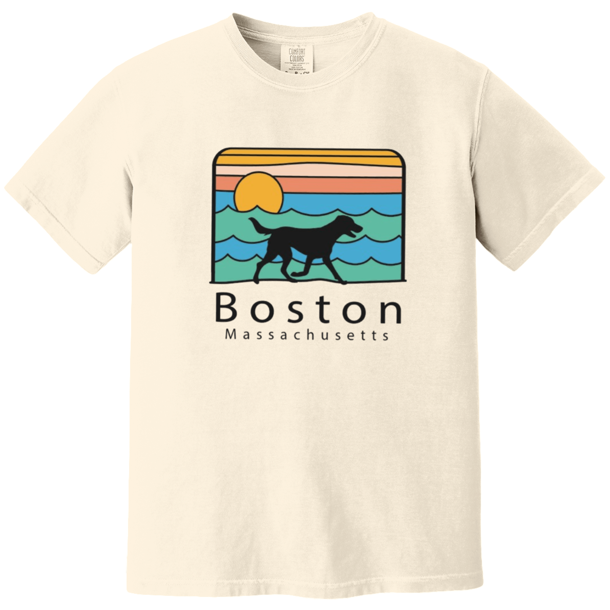 Boston Summer Dog Comfort Colors T-Shirt
