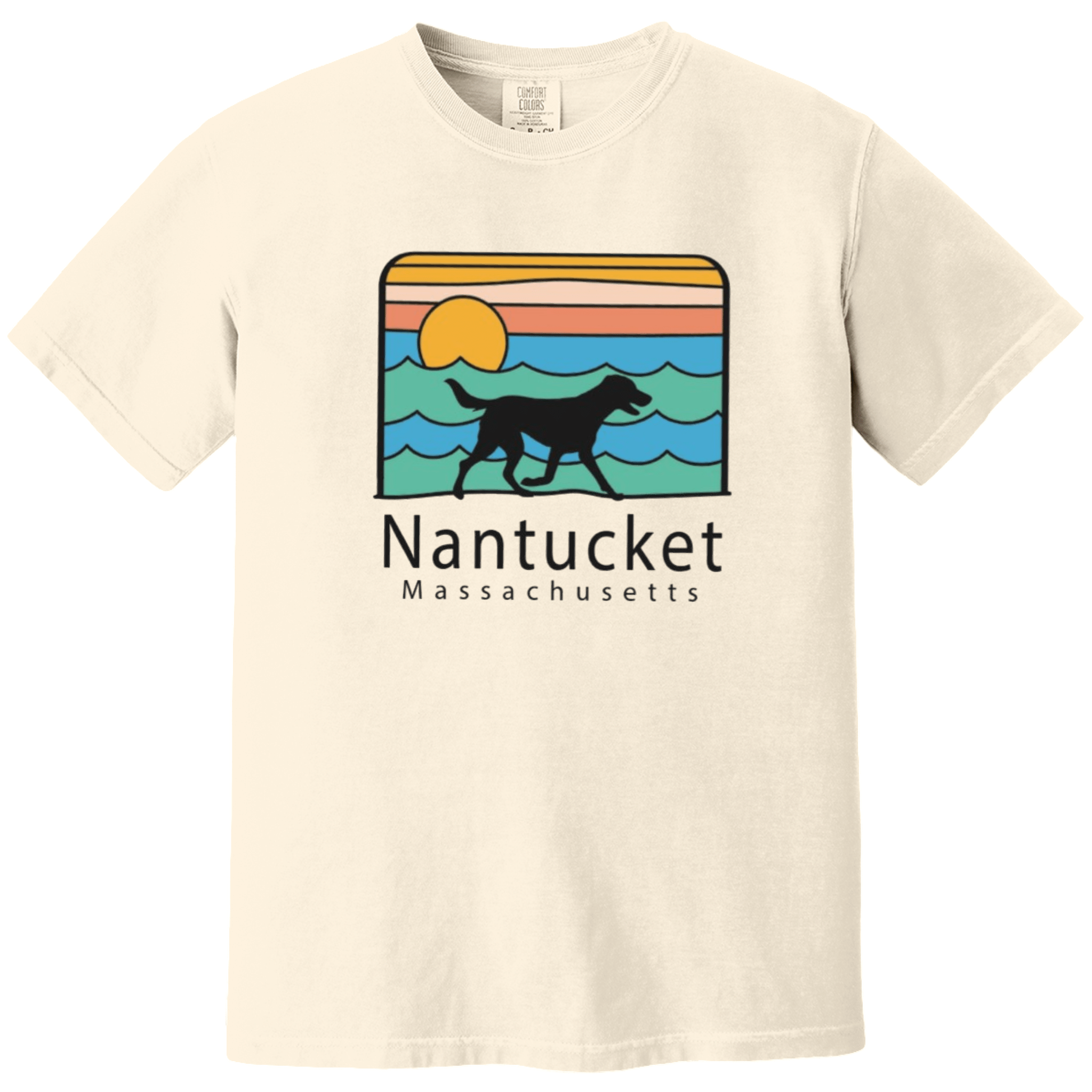 Nantucket Summer Dog Comfort Colors T-Shirt