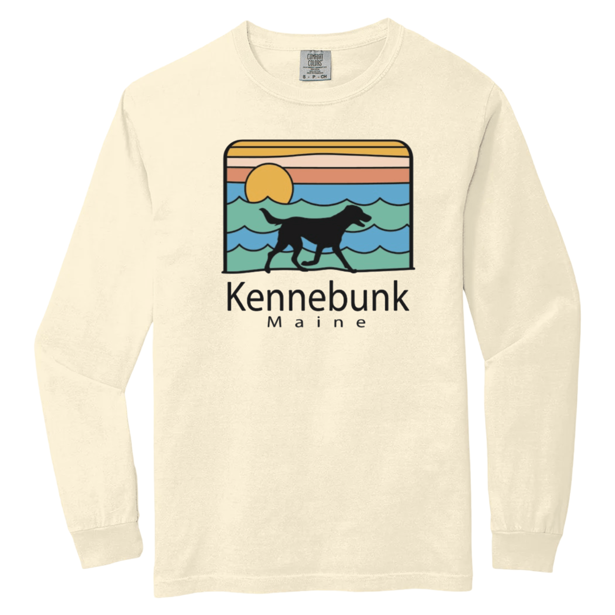 Cape Cod Clothing Company Kennebunk Summer Dog Comfort Colors Long Sleeve Tee