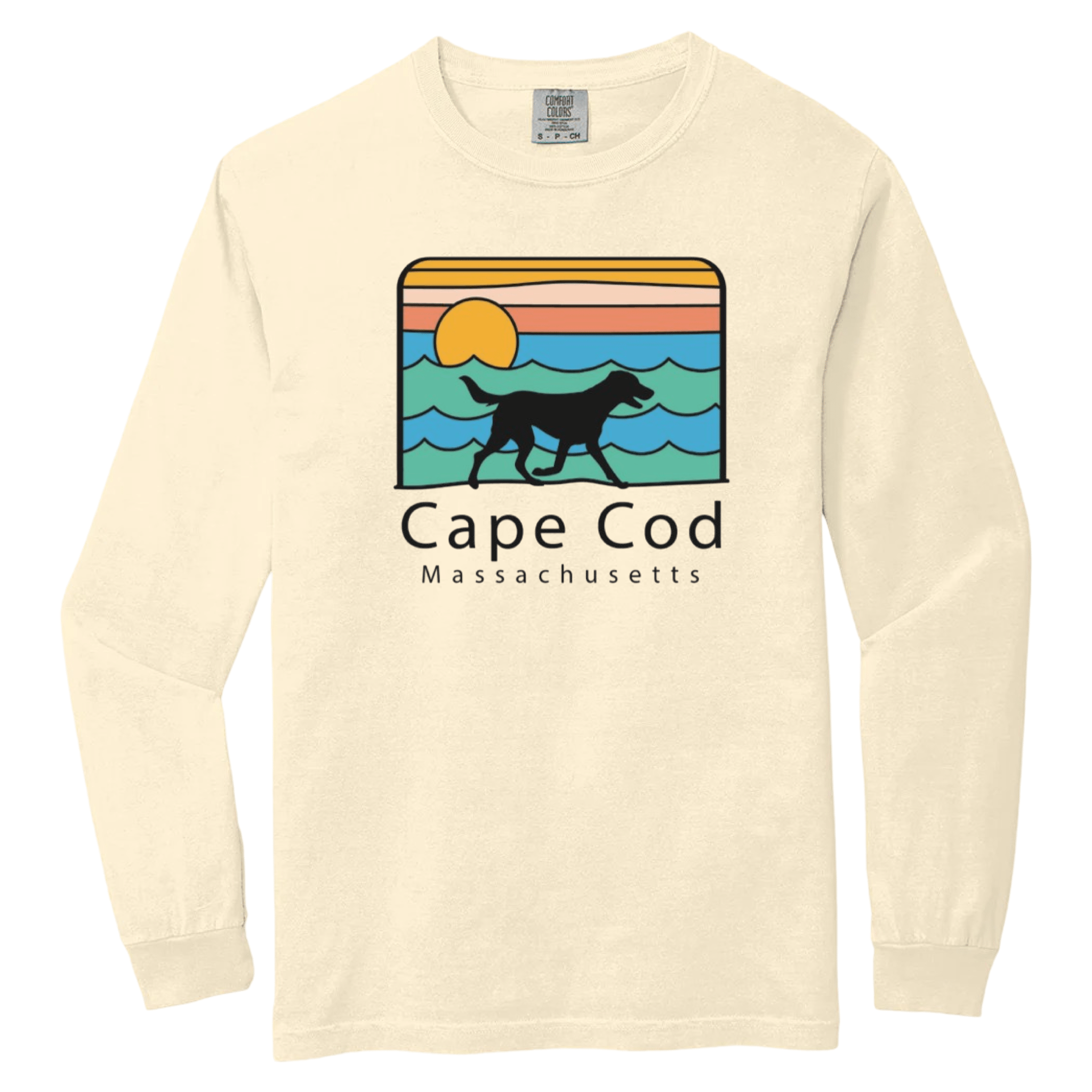 Cape Cod Summer Dog Comfort Colors Long Sleeve Tee