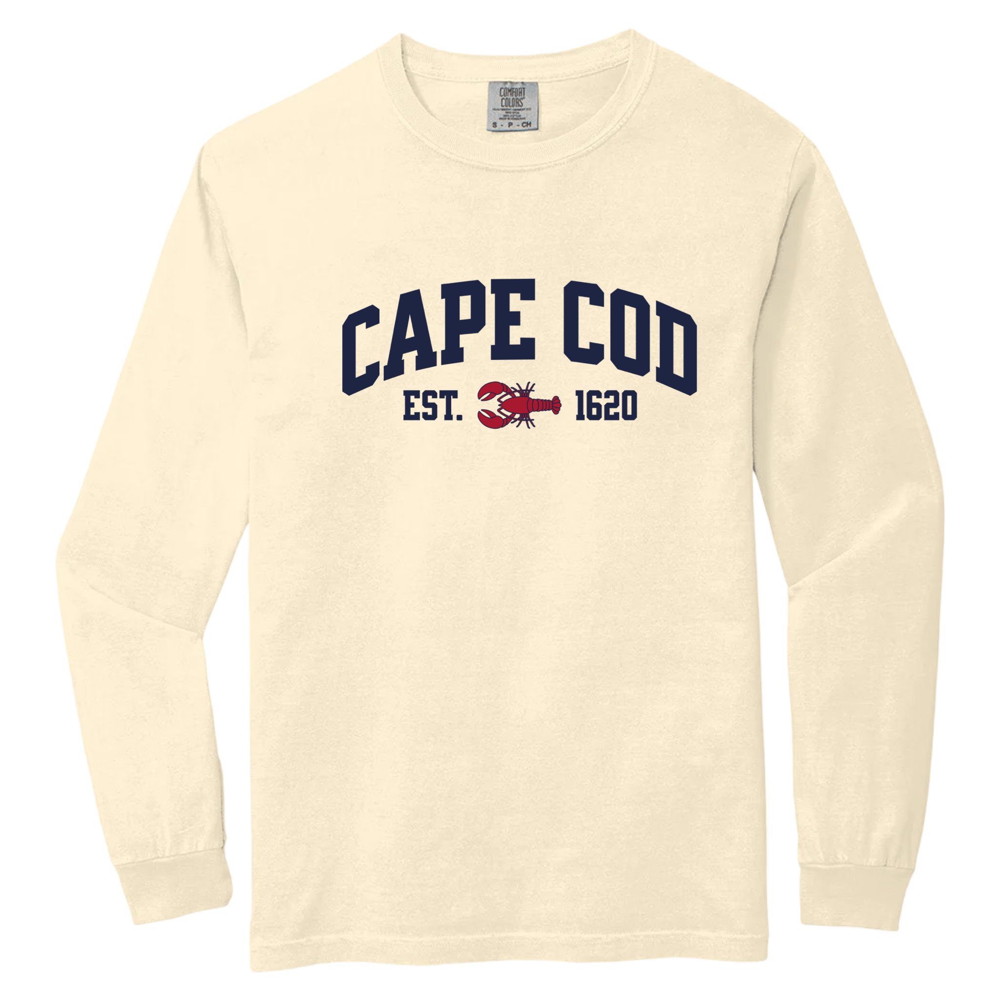 Cape Cod Lobster Comfort Colors Long Sleeve Tee