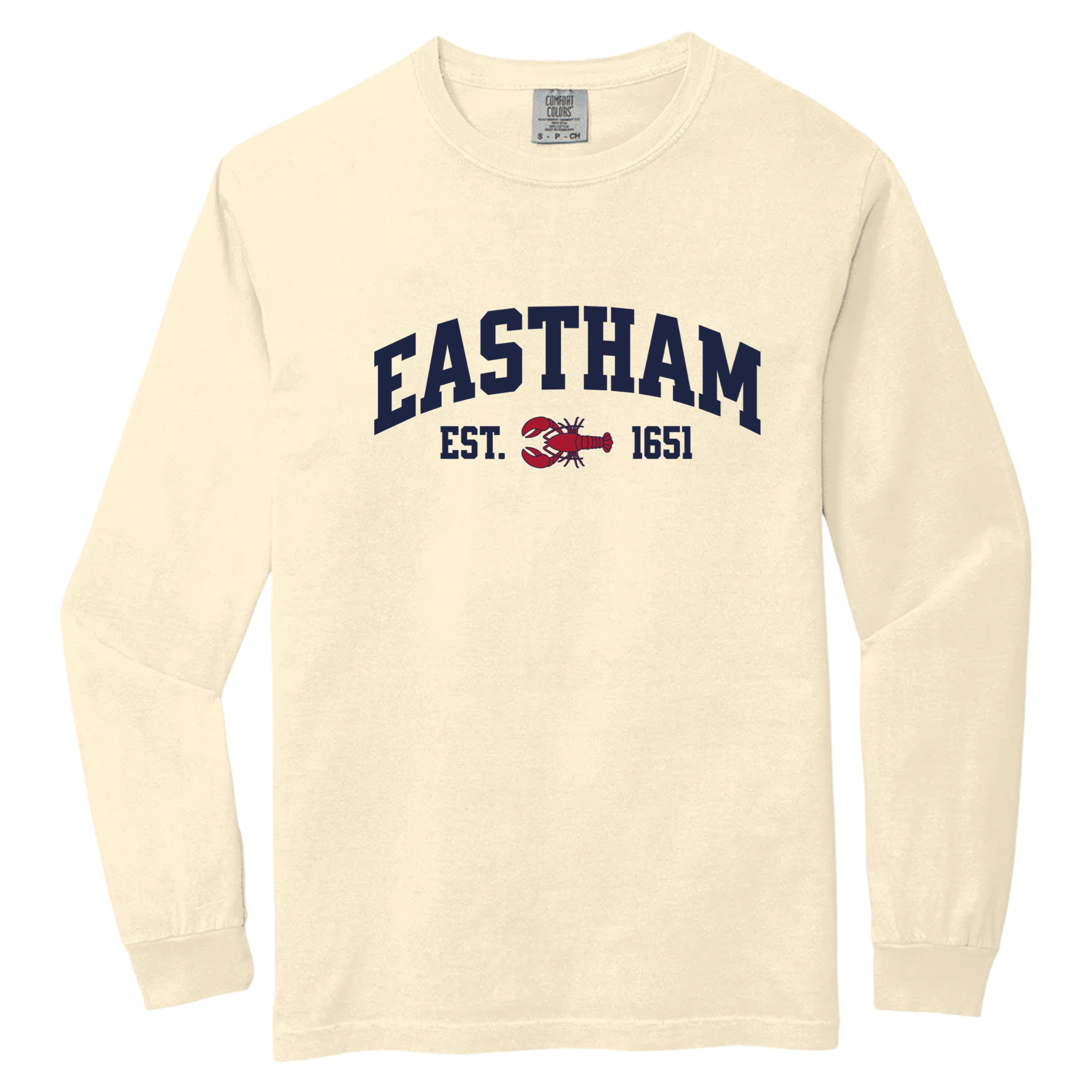 Cape Cod Clothing Company Eastham Lobster Comfort Colors Long Sleeve Tee