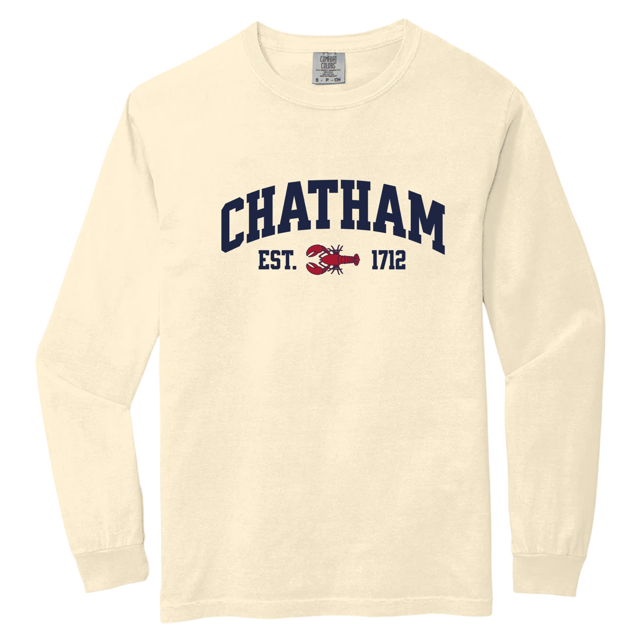 Cape Cod Clothing Company Chatham Lobster Comfort Colors Long Sleeve Tee