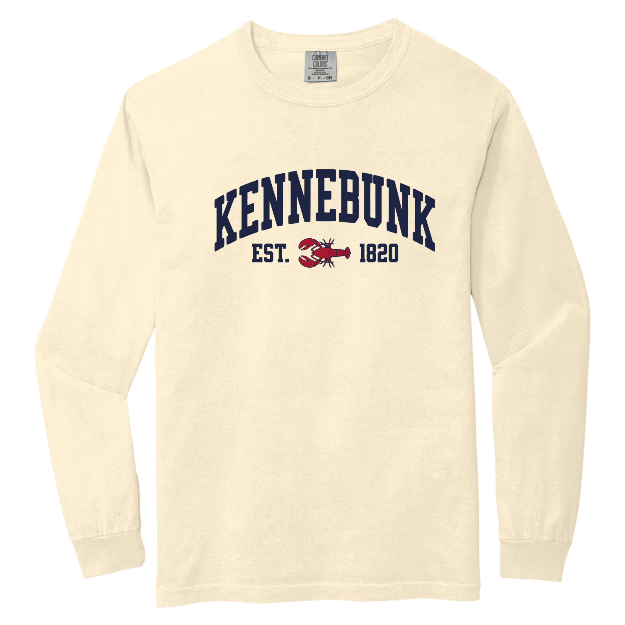 Cape Cod Clothing Company Kennebunk Lobster Comfort Colors Long Sleeve Tee