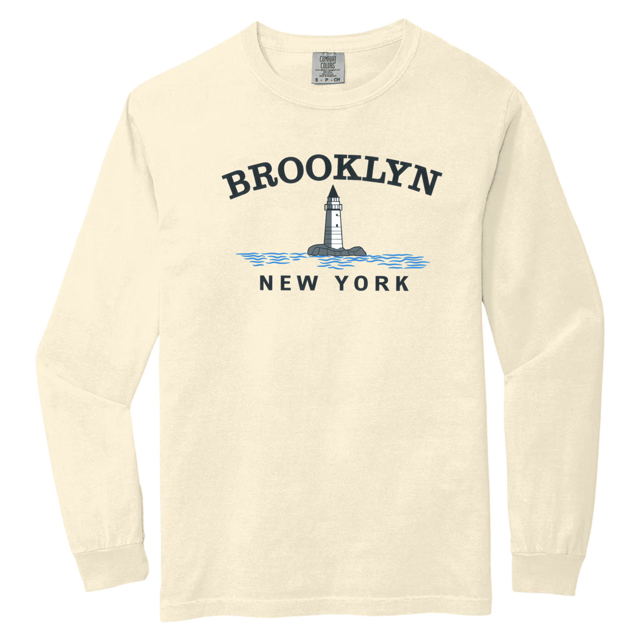 Cape Cod Clothing Company Brooklyn Big Lighthouse Comfort Colors Long Sleeve Tee