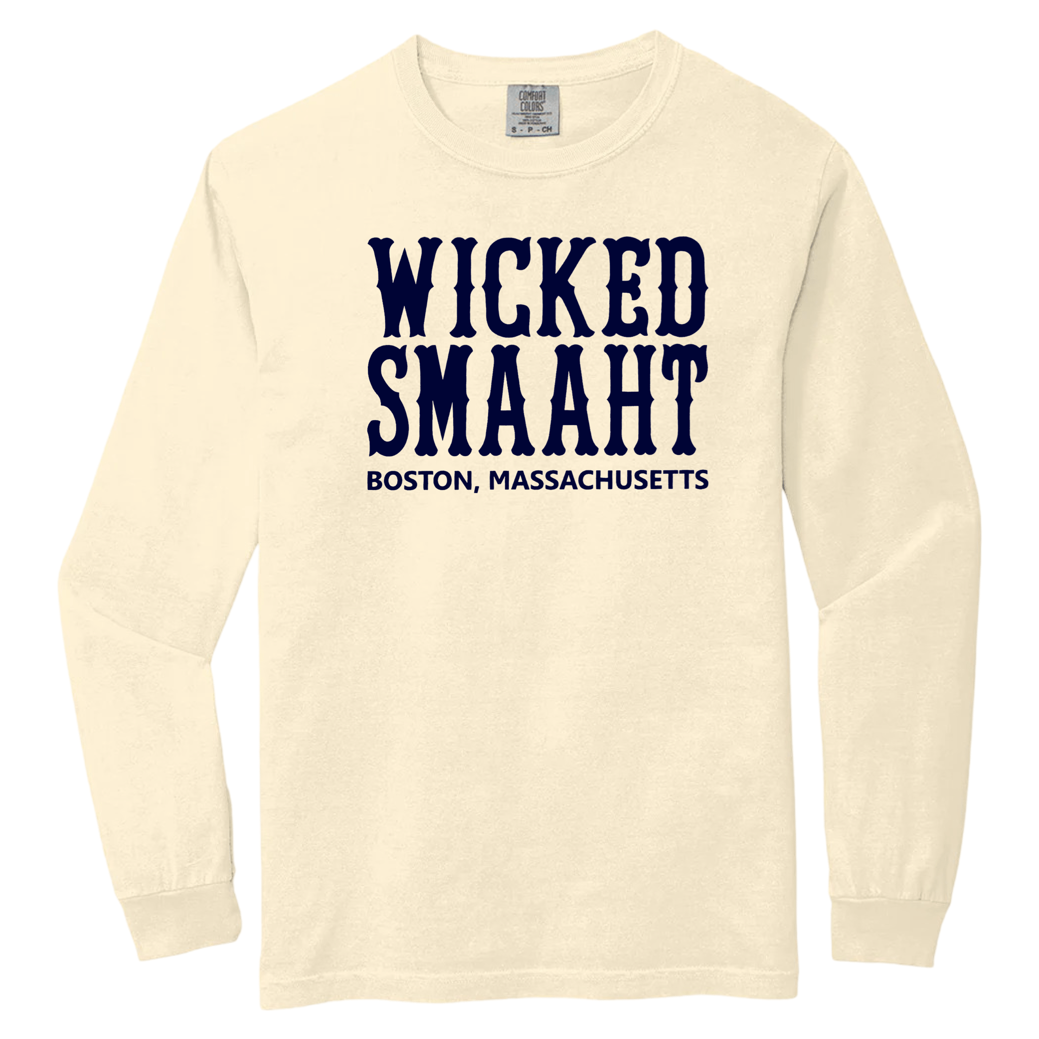 Cape Cod Clothing Company Boston Wicked Smaaht Comfort Colors Long Sleeve Tee