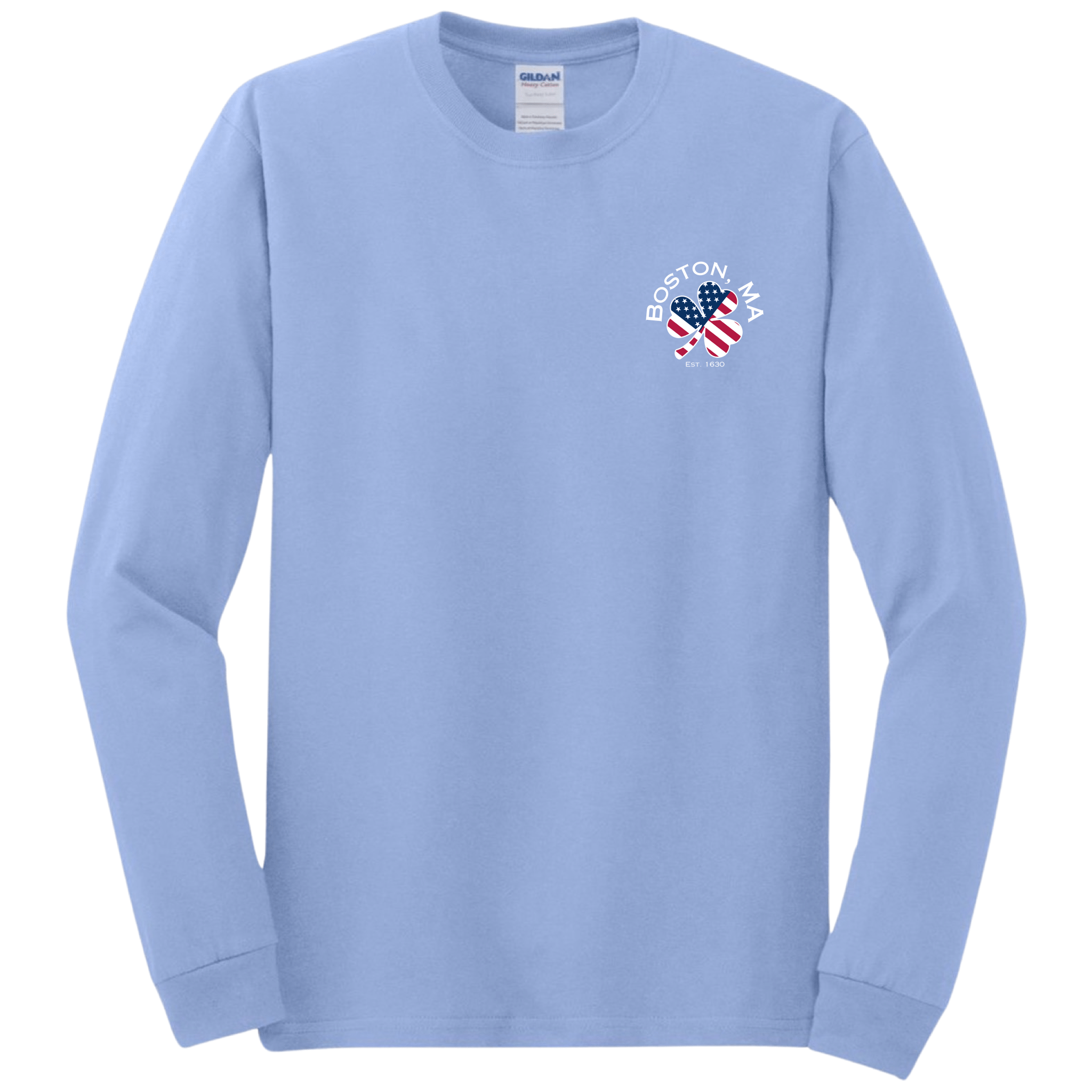 Boston USA Shamrock Long Sleeve T-Shirt