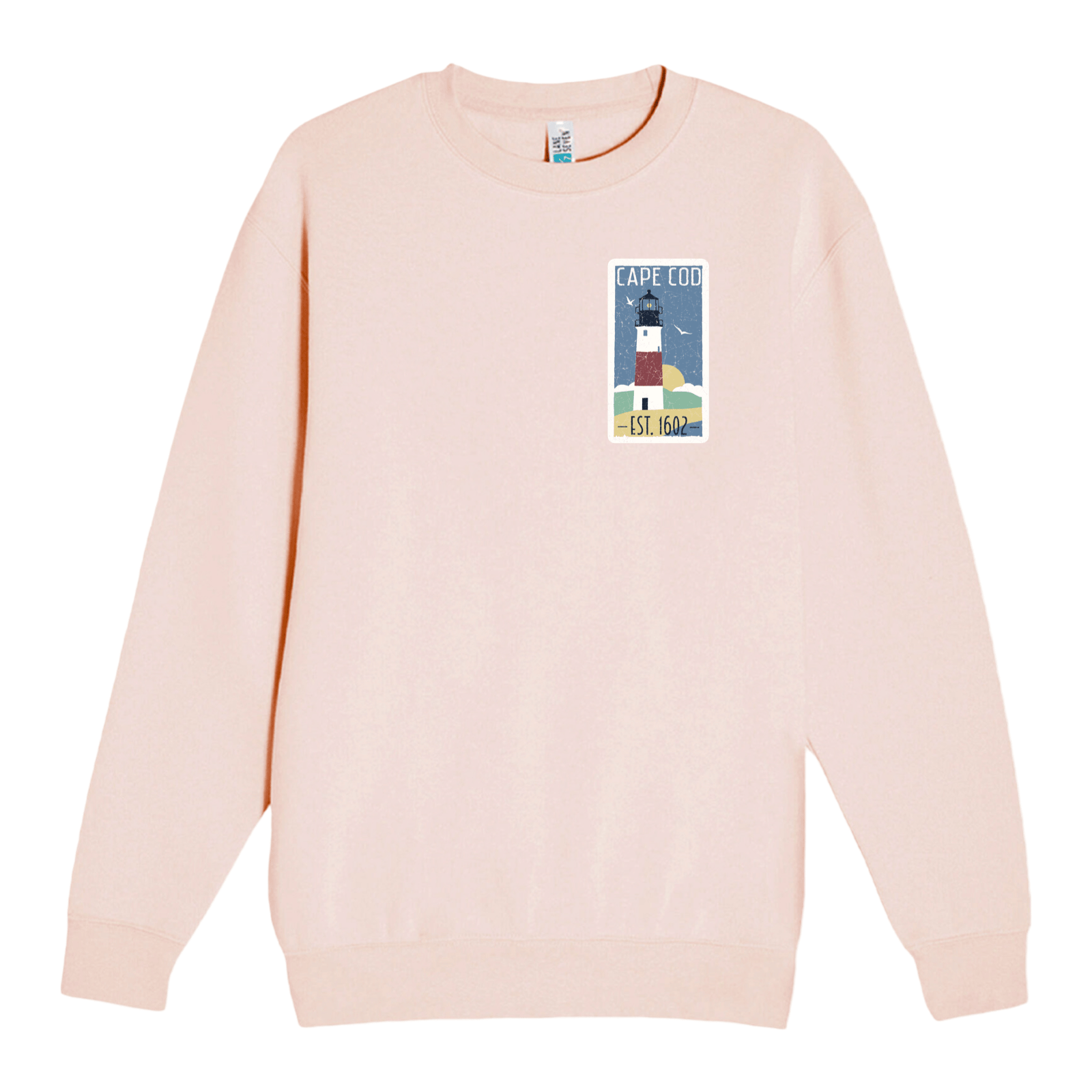 Cape Cod Clothing Company Cape Cod Vintage Lighthouse Soft Fleece Crewneck Sweatshirt
