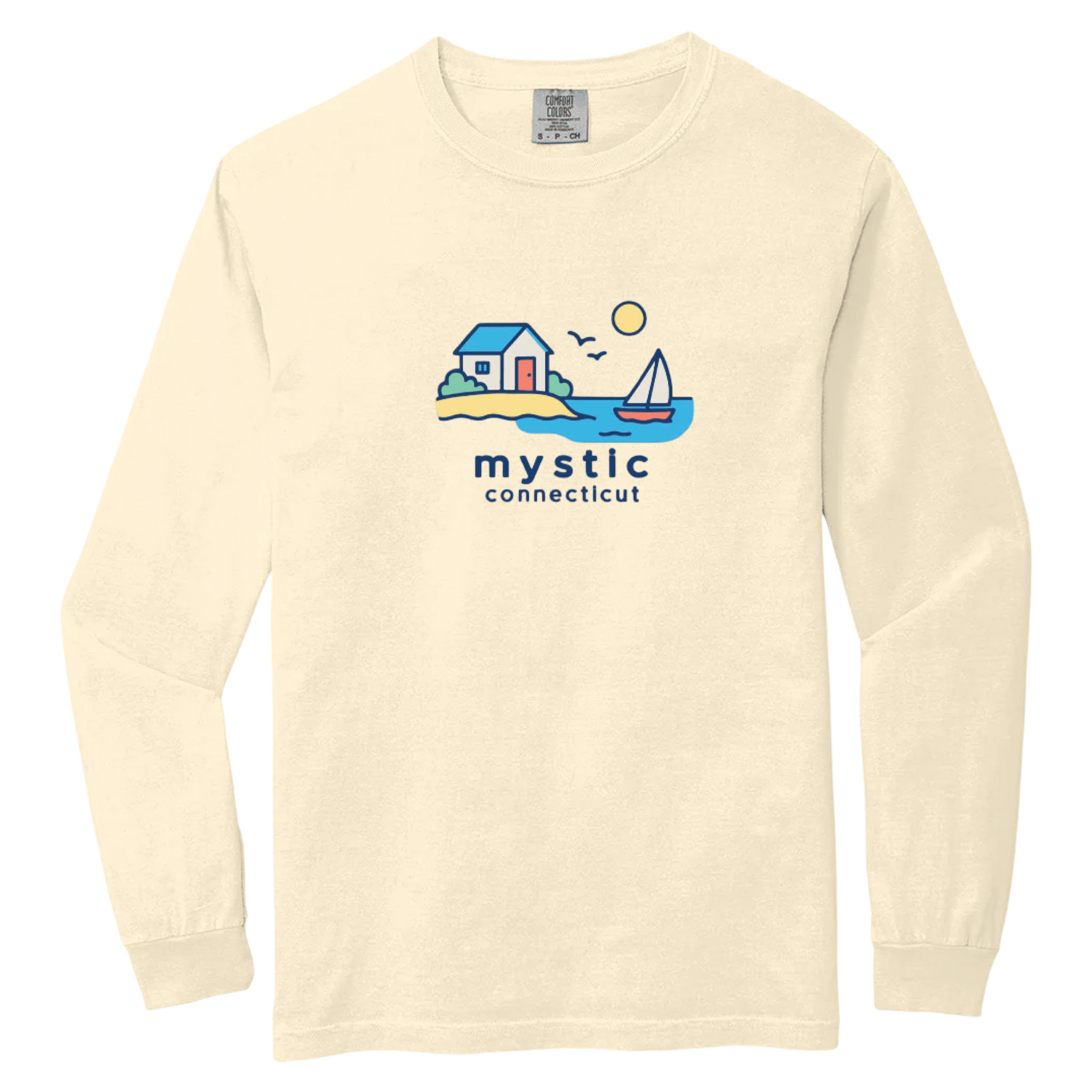 Cape Cod Clothing Company Mystic Beach House Comfort Colors Long Sleeve Tee