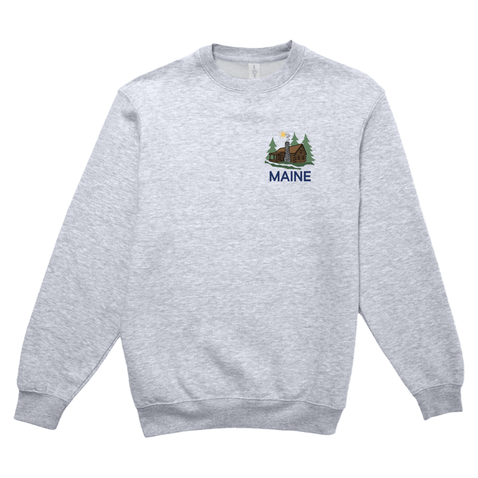 Cape Cod Clothing Company Maine Cabin Soft Fleece Crewneck Sweatshirt