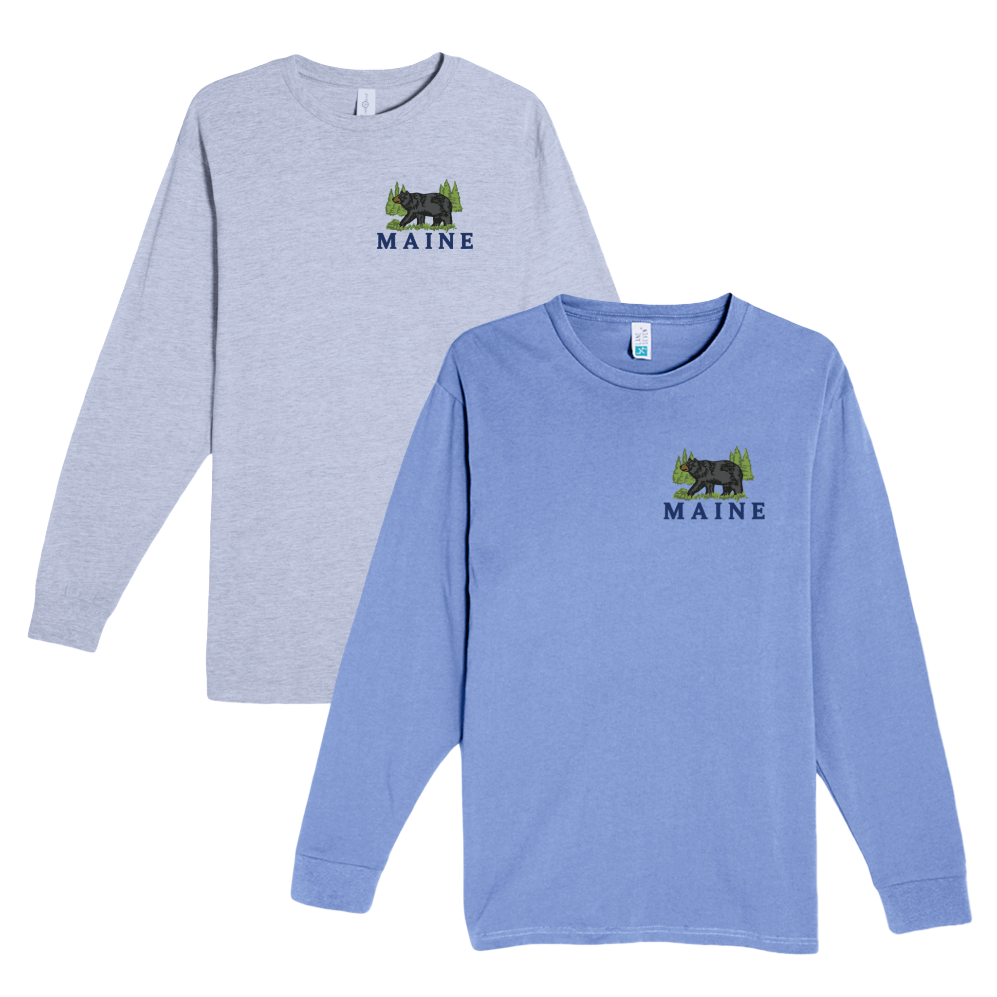 Cape Cod Clothing Company Maine Bear Heavyweight Long Sleeve Tee