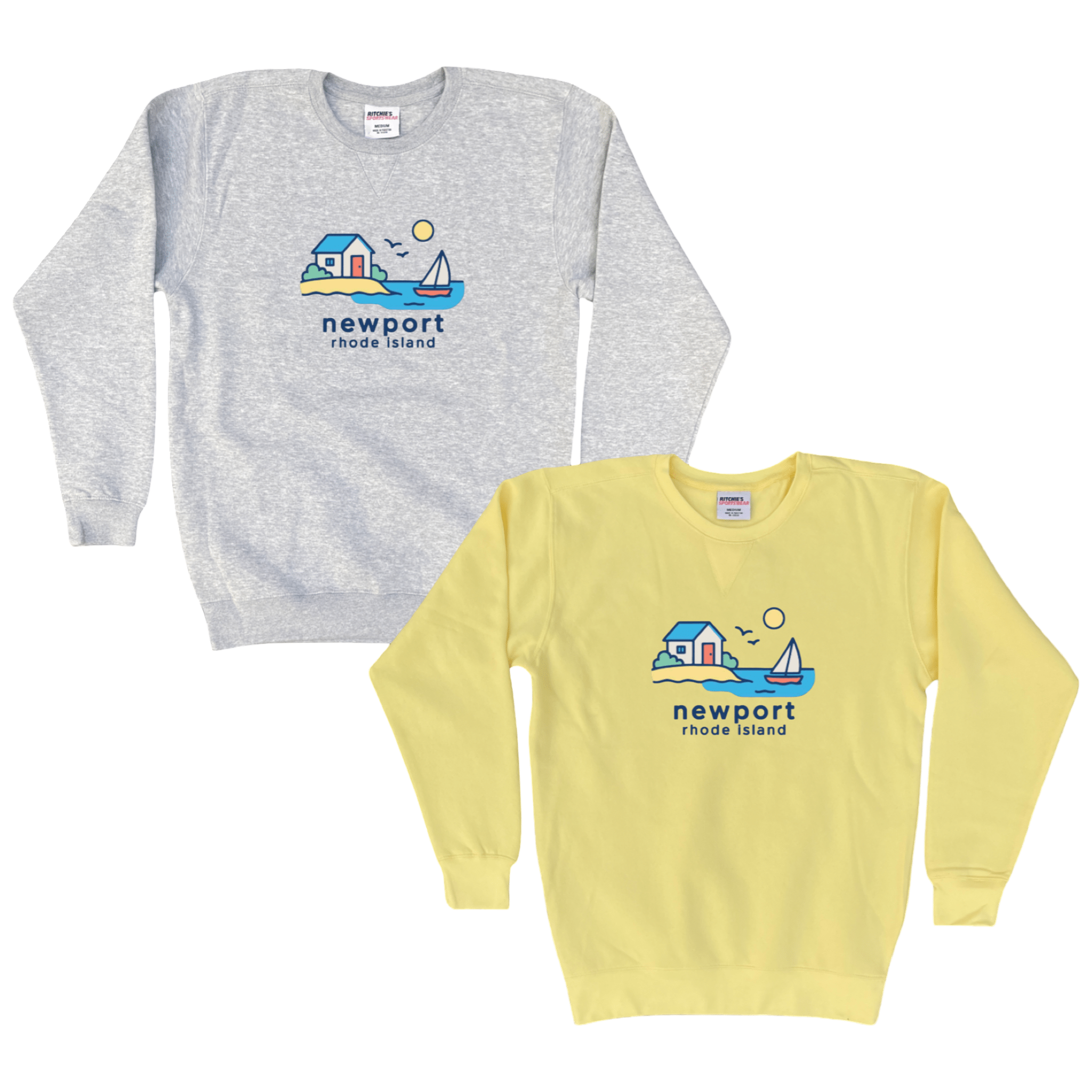 Newport Beach House Fleece Crewneck Sweatshirt