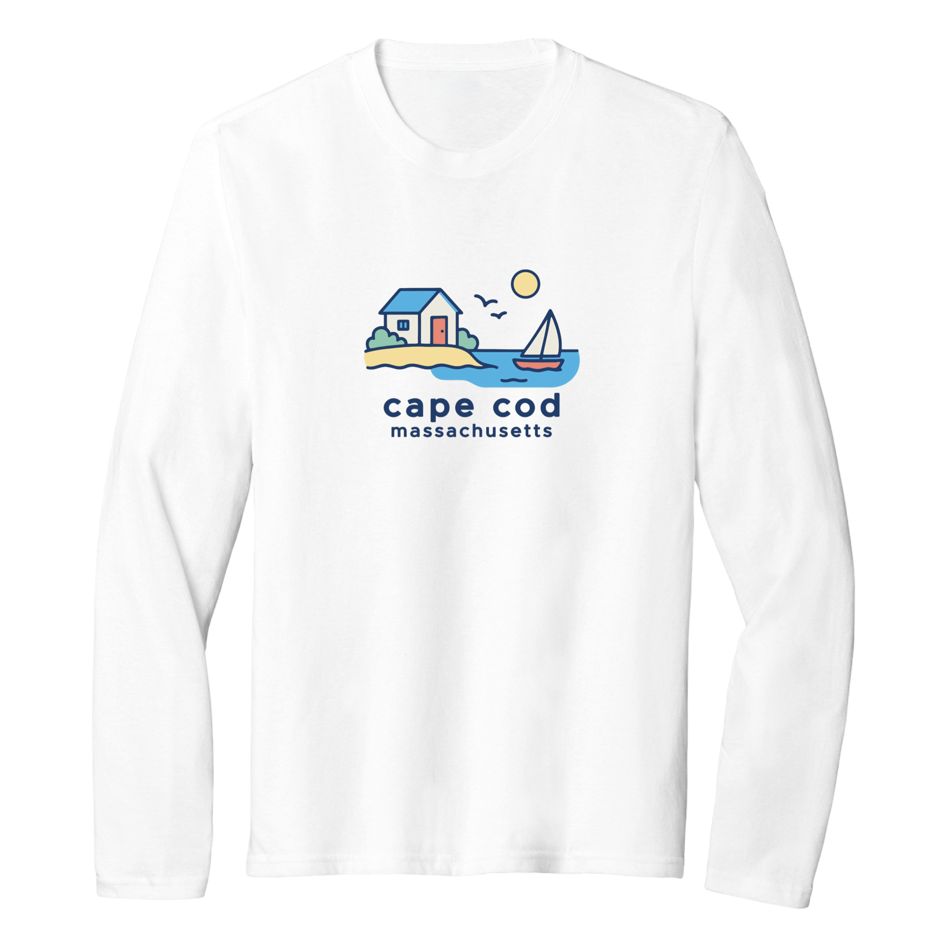 Cape Cod Beach House Essential Long Sleeve Tee