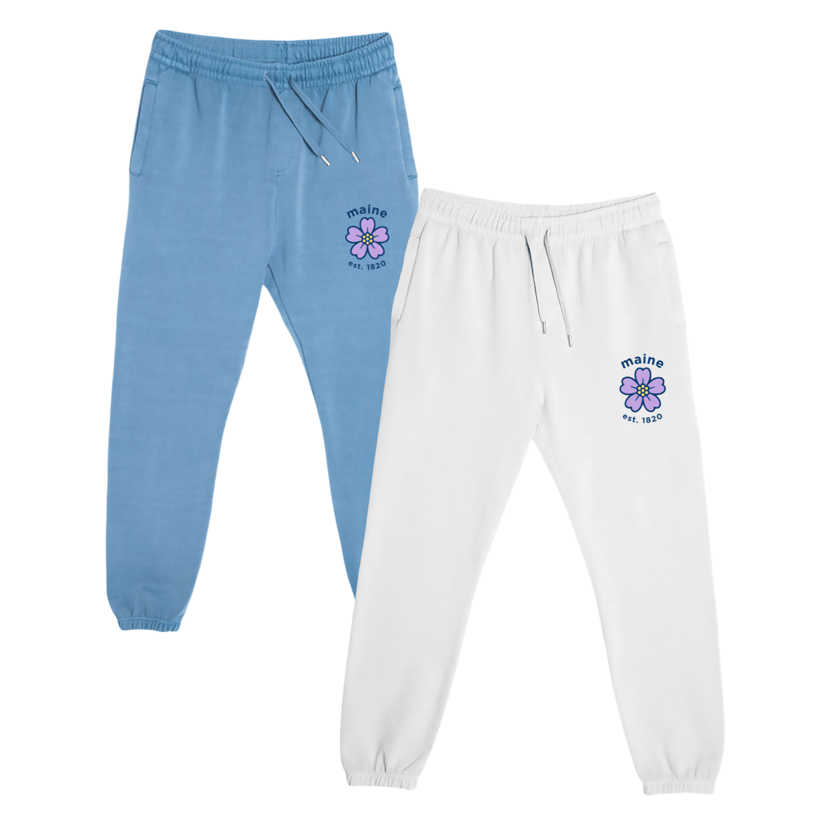 Cape Cod Clothing Company Maine Sea Lavender Premium Fleece Sweatpants