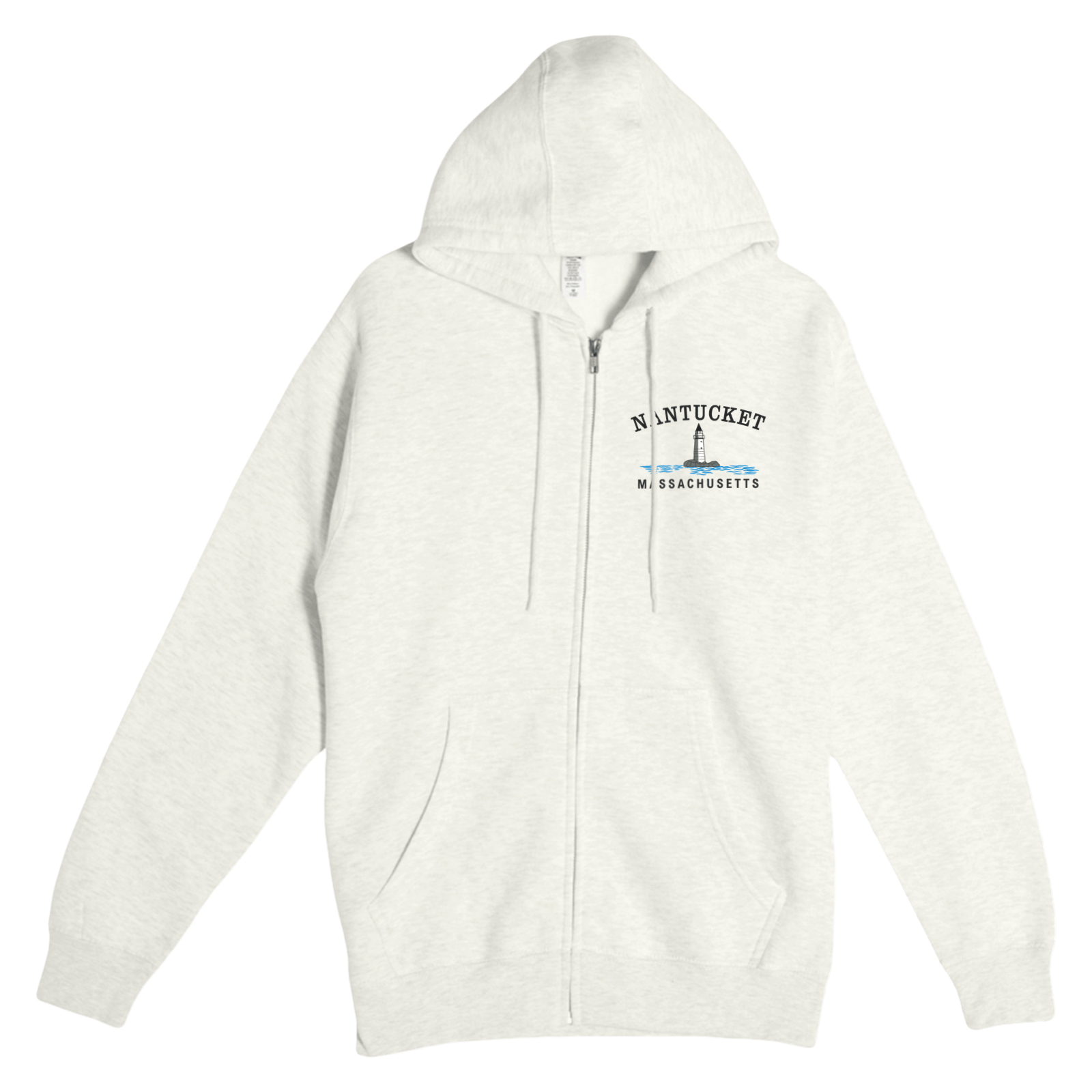 Cape Cod Clothing Company Nantucket Big Lighthouse Soft Fleece Full Zip Hoodie