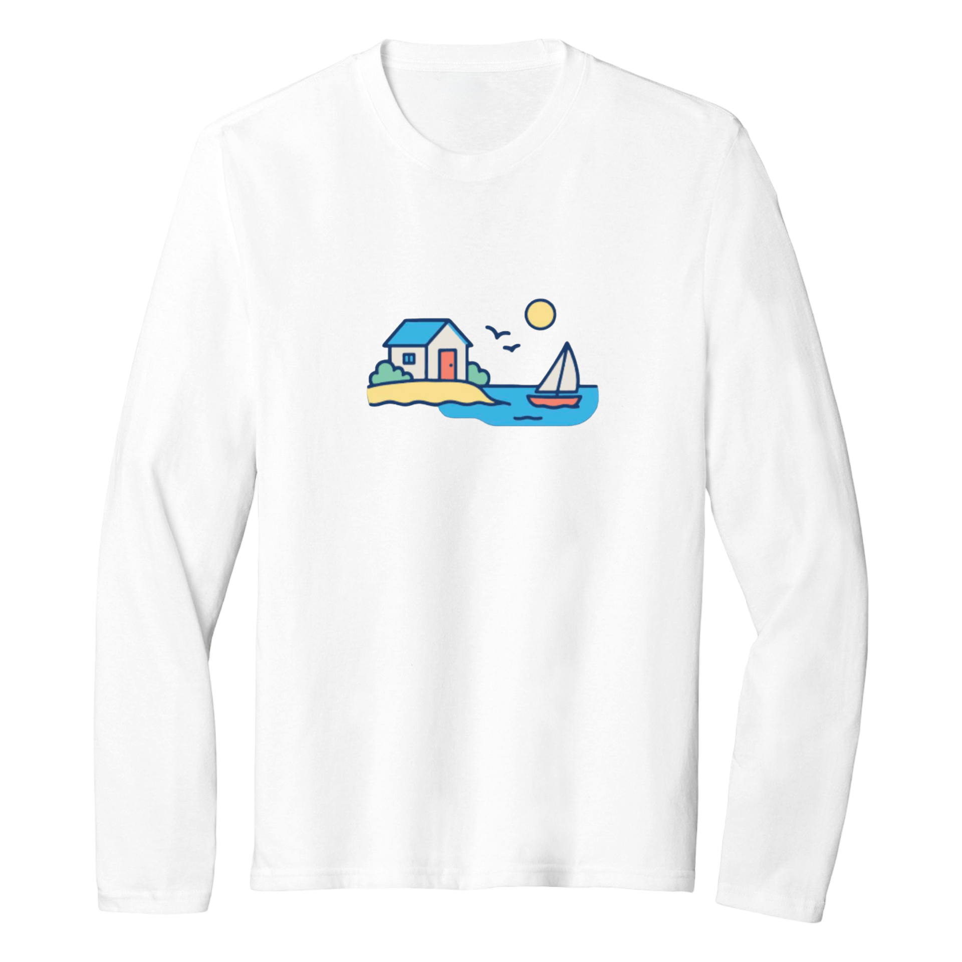 Cape Cod Clothing Company Summer Beach House Essential Long Sleeve Tee