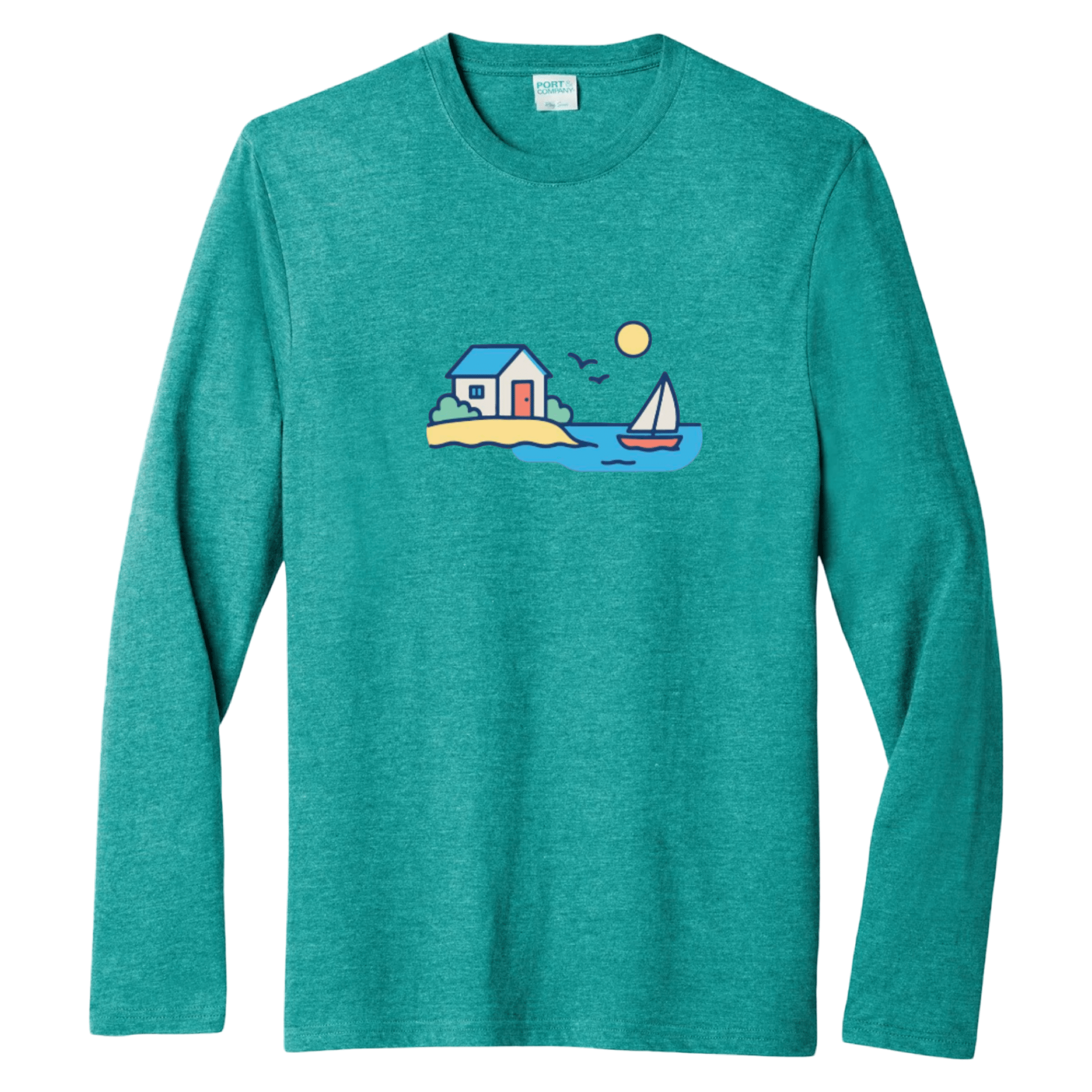Cape Cod Clothing Company Summer Beach House Essential Long Sleeve Tee