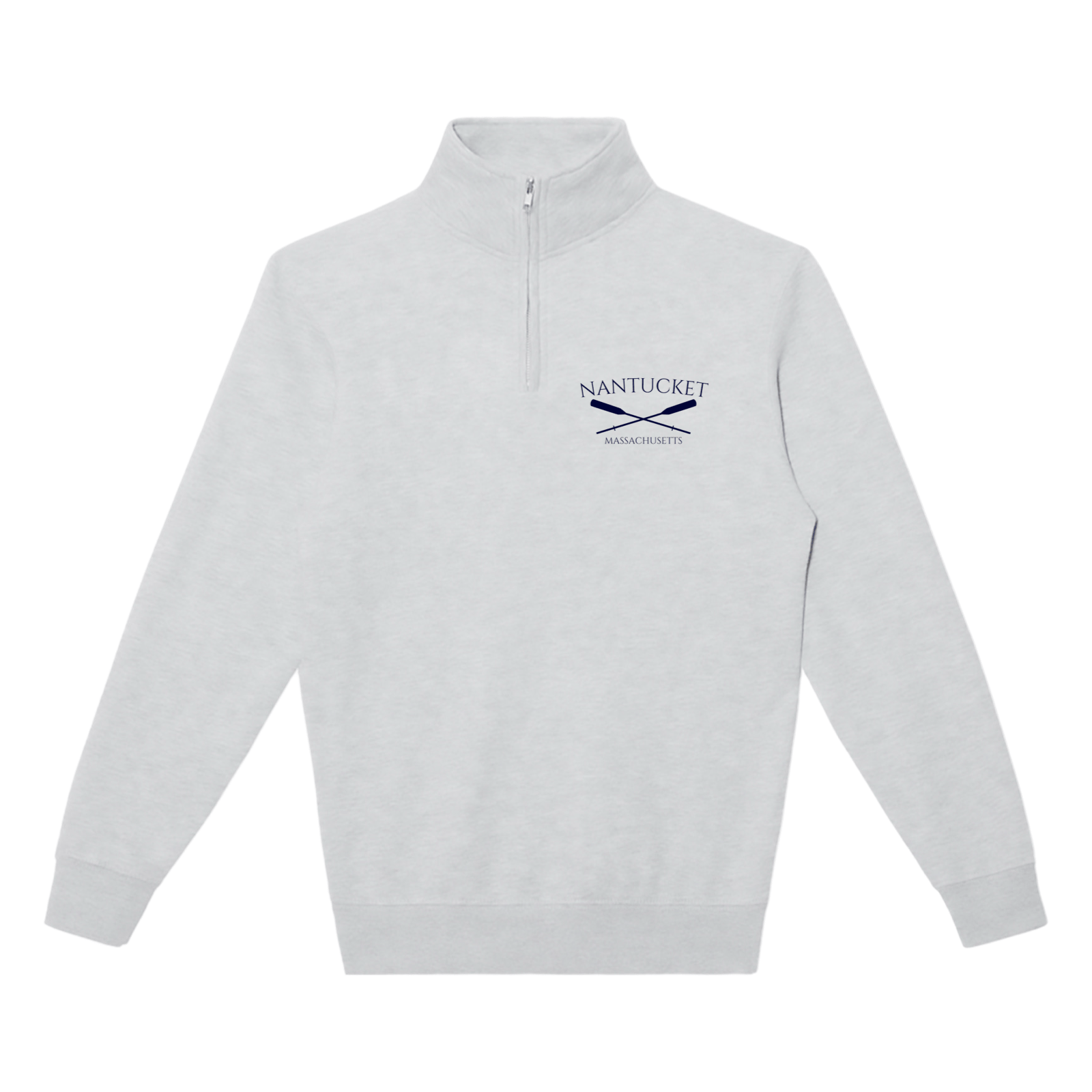 Cape Cod Clothing Company Nantucket Crossed Oar Soft Fleece Quarter Zip