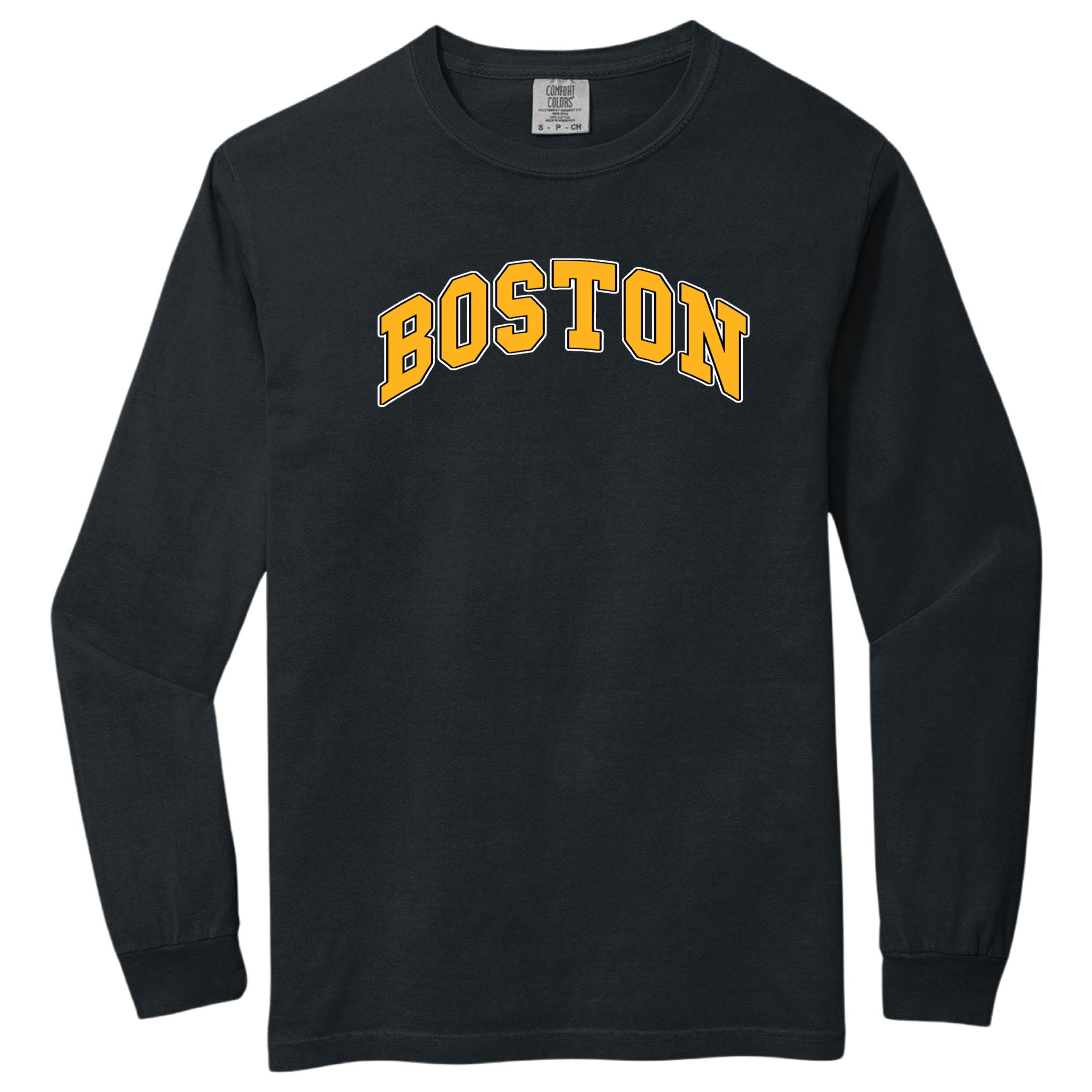 Boston Hockey Comfort Colors Heavyweight Long Sleeve Tee