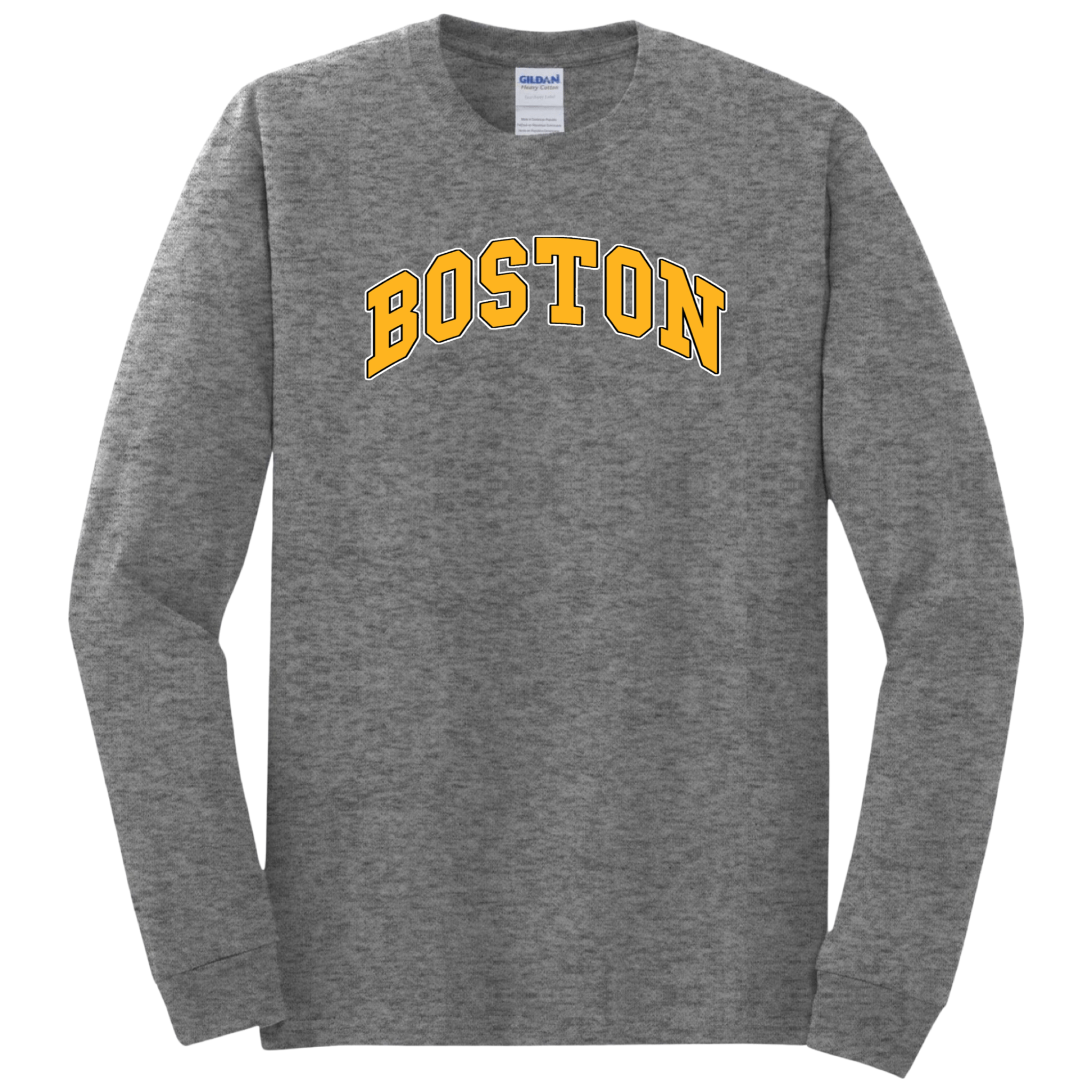 Boston Hockey Long Sleeve T-Shirt, graphite heather
