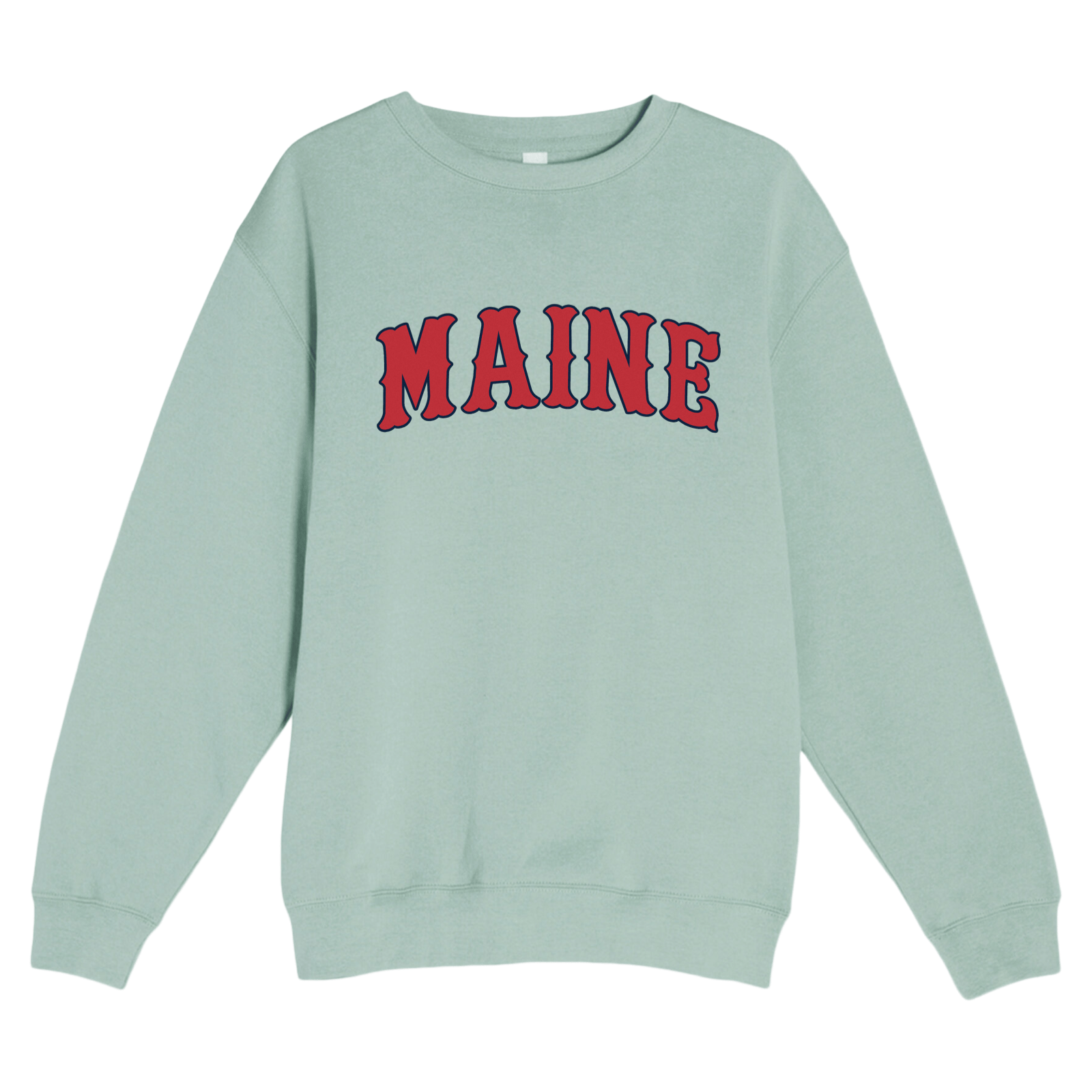 Cape Cod Clothing Company Maine Baseball Soft Fleece Crewneck Sweatshirt