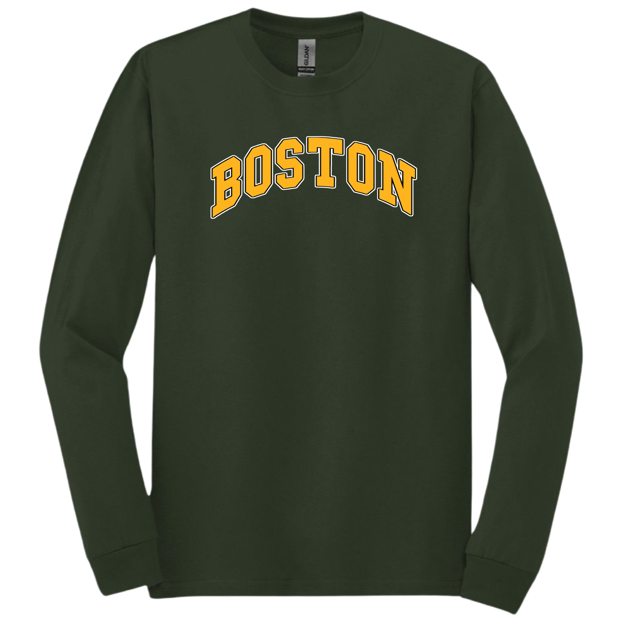 Boston Hockey Long Sleeve T-Shirt, forest green