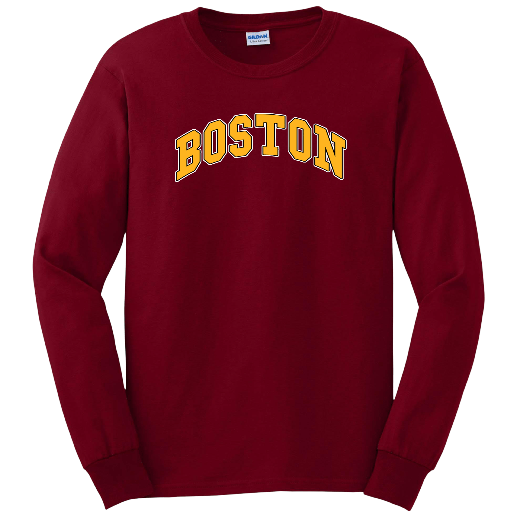 Boston Hockey Long Sleeve T-Shirt, cardinal red