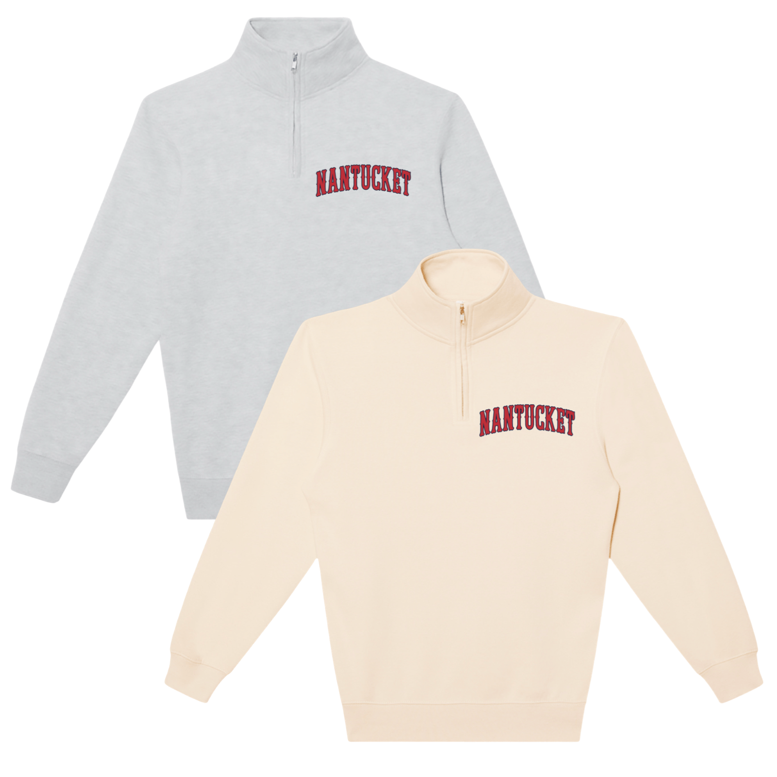 Cape Cod Clothing Company Nantucket Baseball Soft Fleece Quarter Zip