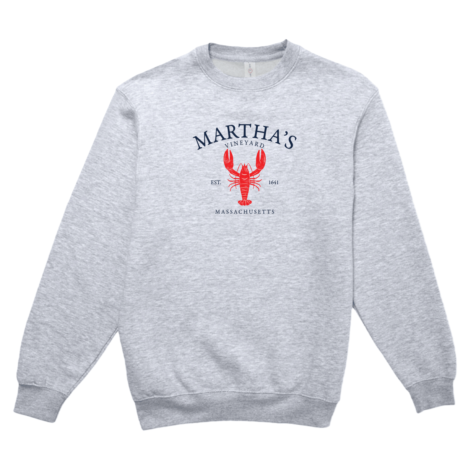 Cape Cod Clothing Company Martha's Vineyard Vintage Lobster Soft Fleece Crewneck Sweatshirt