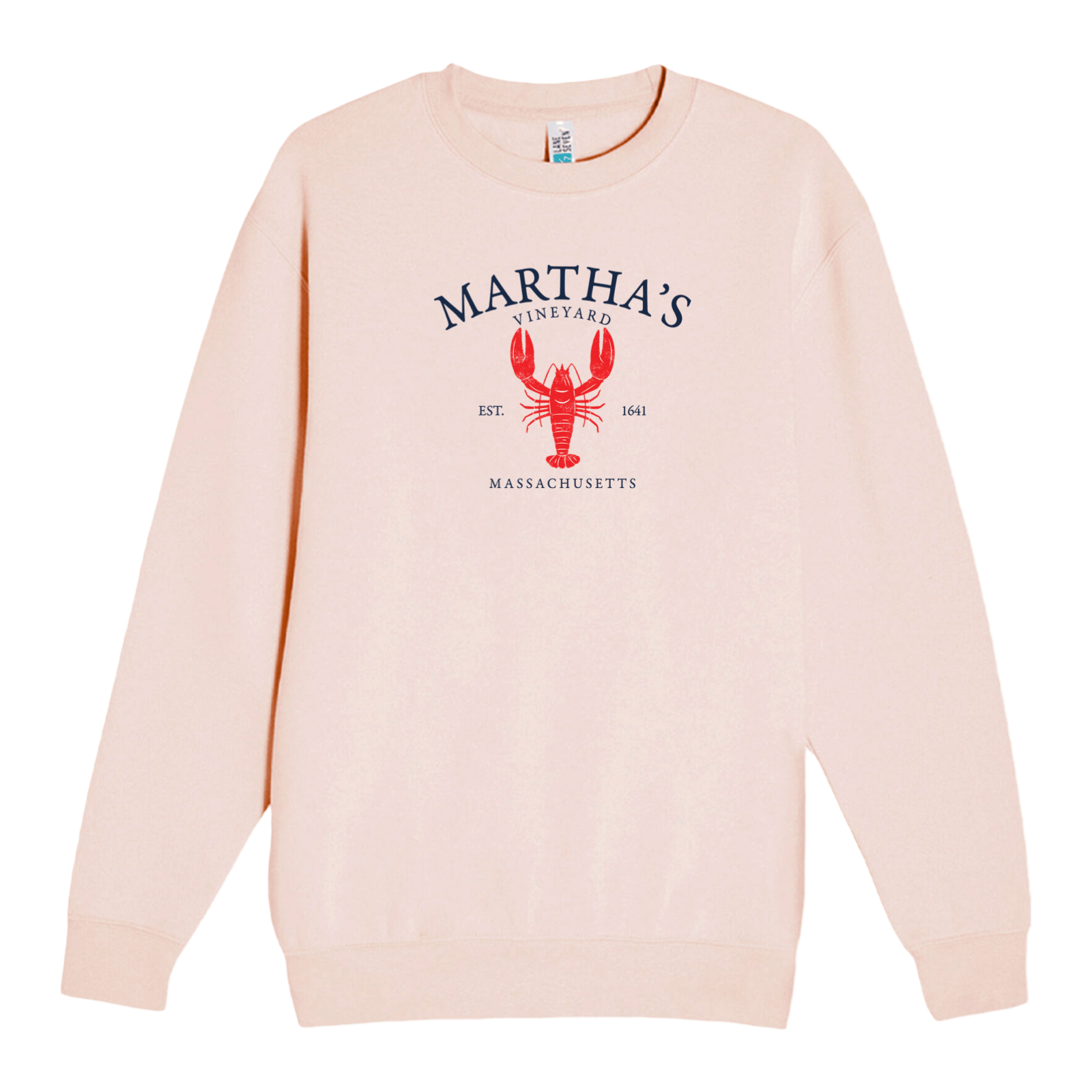 Cape Cod Clothing Company Martha's Vineyard Vintage Lobster Soft Fleece Crewneck Sweatshirt