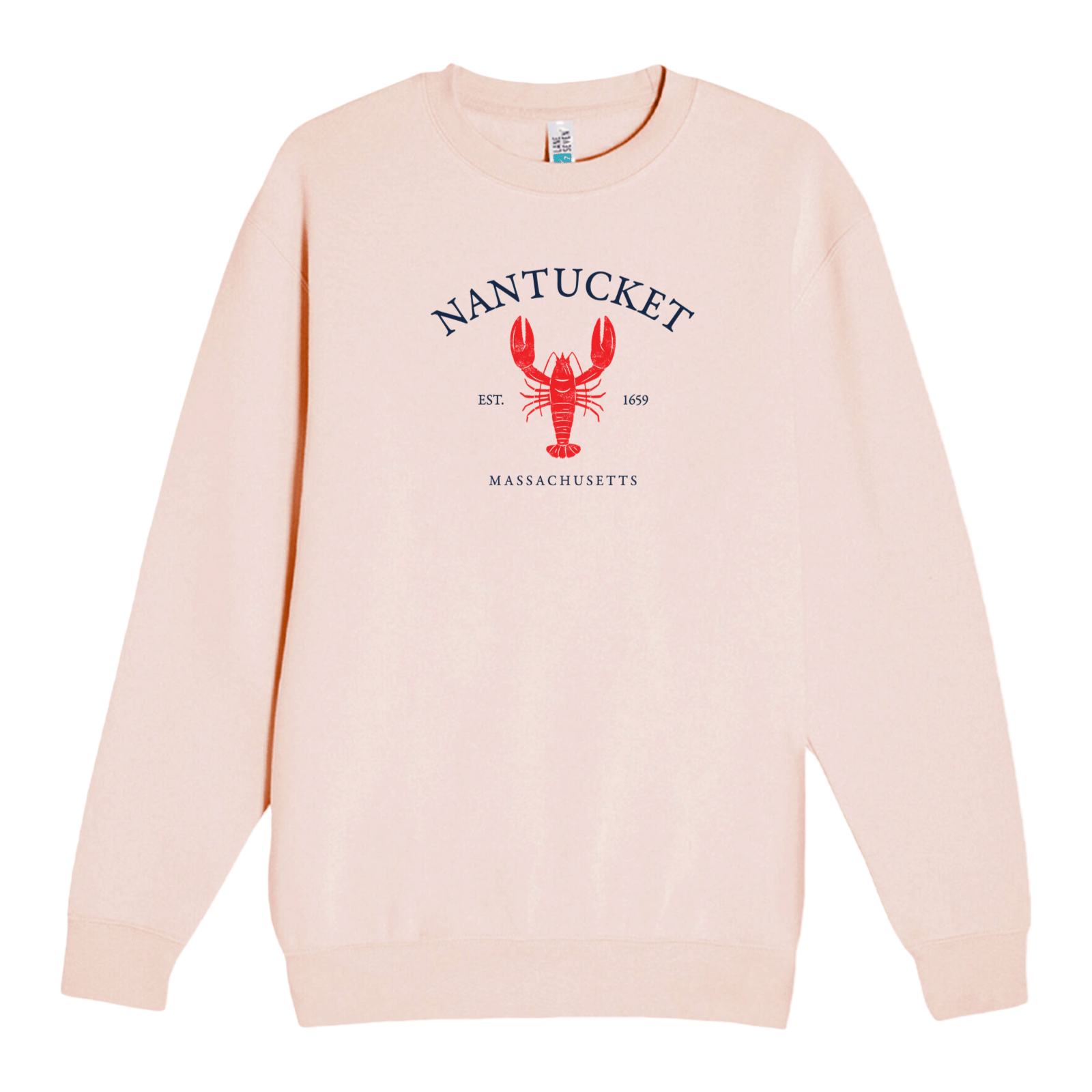 Cape Cod Clothing Company Nantucket Vintage Lobster Soft Fleece Crewneck Sweatshirt