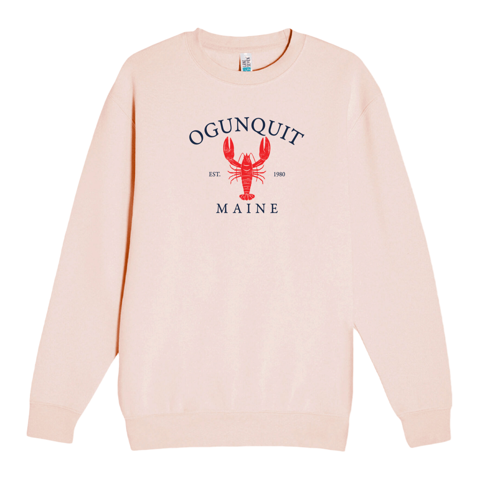 Cape Cod Clothing Company Ogunquit Vintage Lobster Soft Fleece Crewneck Sweatshirt