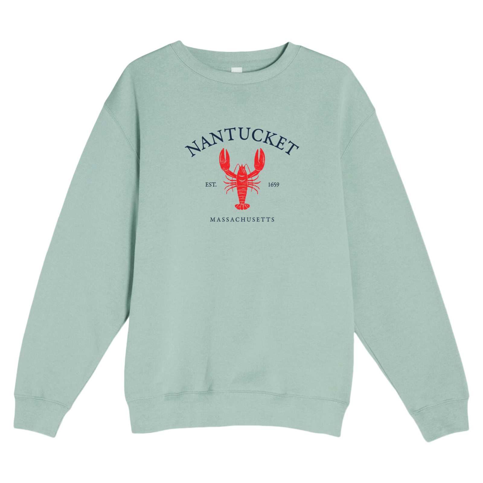 Cape Cod Clothing Company Nantucket Vintage Lobster Soft Fleece Crewneck Sweatshirt