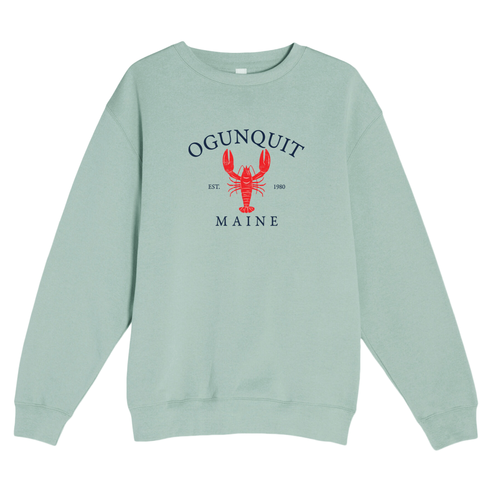 Cape Cod Clothing Company Ogunquit Vintage Lobster Soft Fleece Crewneck Sweatshirt