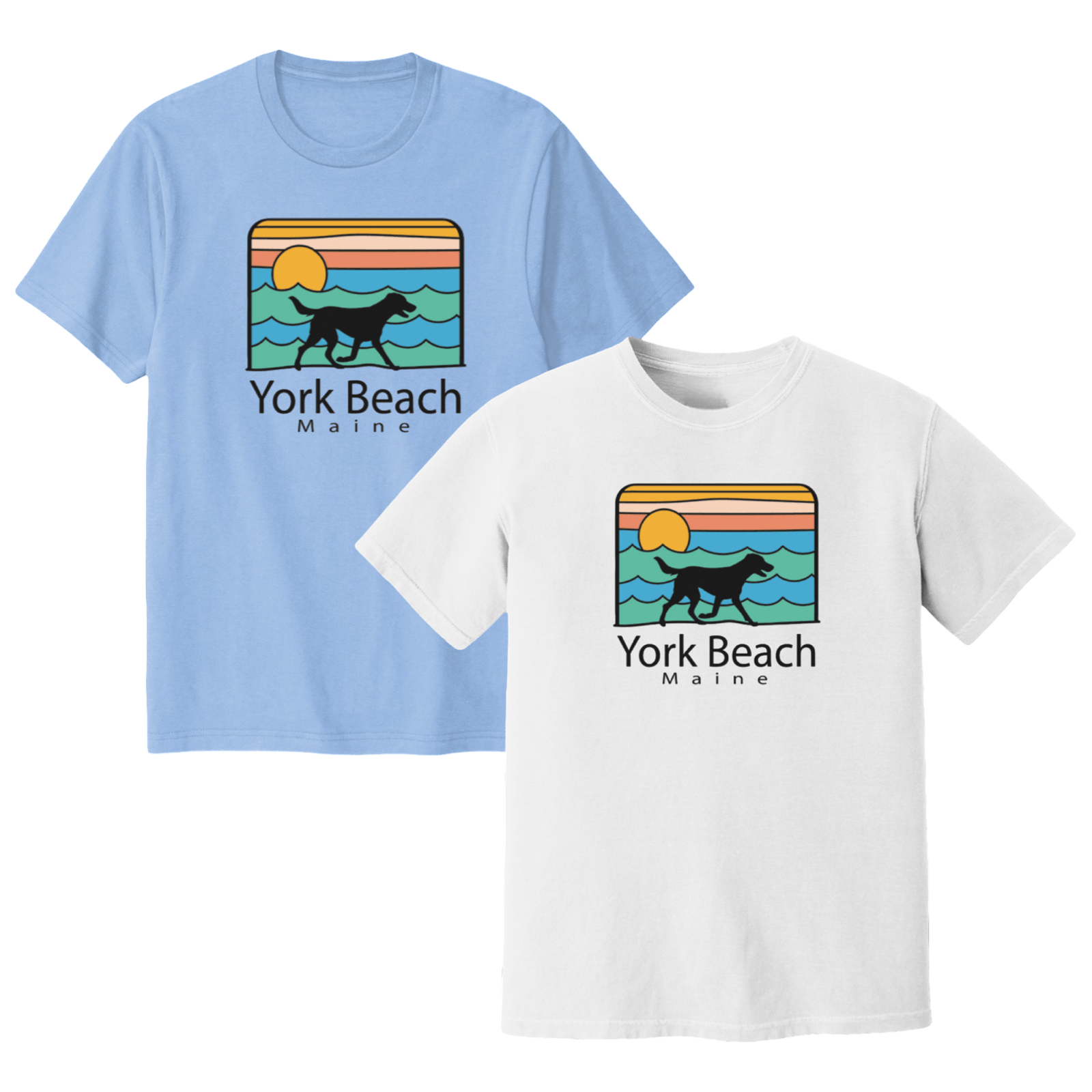 Cape Cod Clothing Company York Beach Summer Dog Midweight T-Shirt