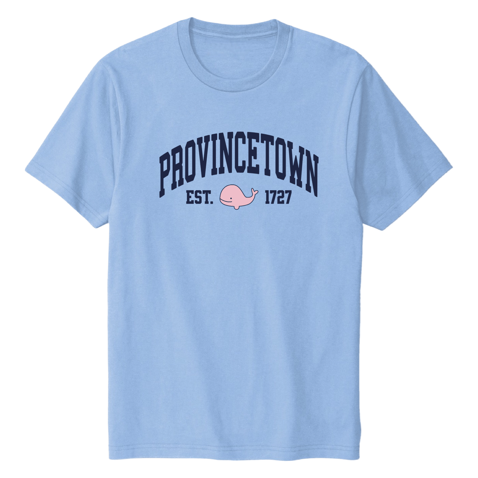 Cape Cod Clothing Company Provincetown Pink Whale Midweight T-Shirt